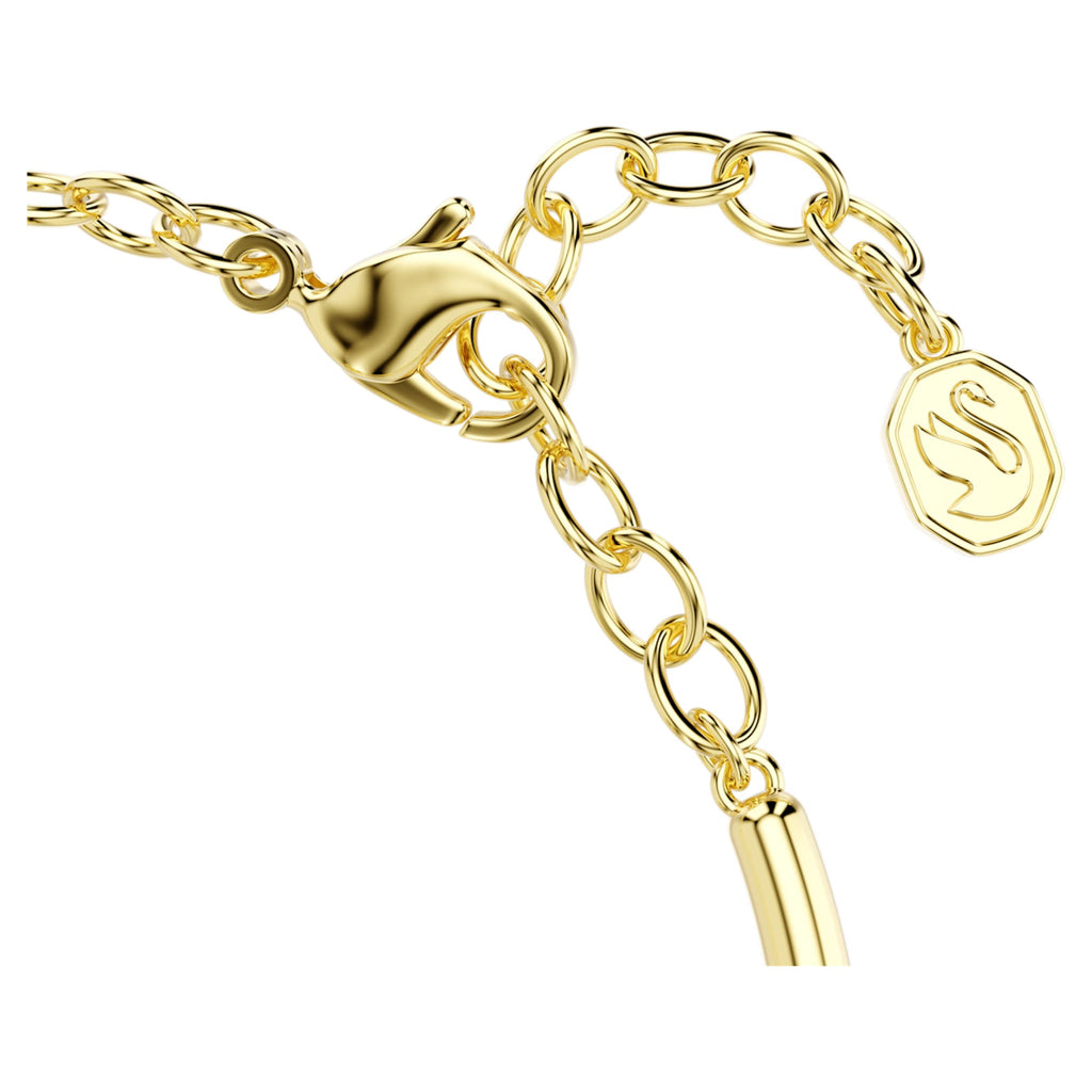 Swarovski Sublima bangle Octagon cut, Green, 18K gold finish