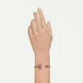 Swarovski Sublima bangle Pear cut, Red, 18K gold finish