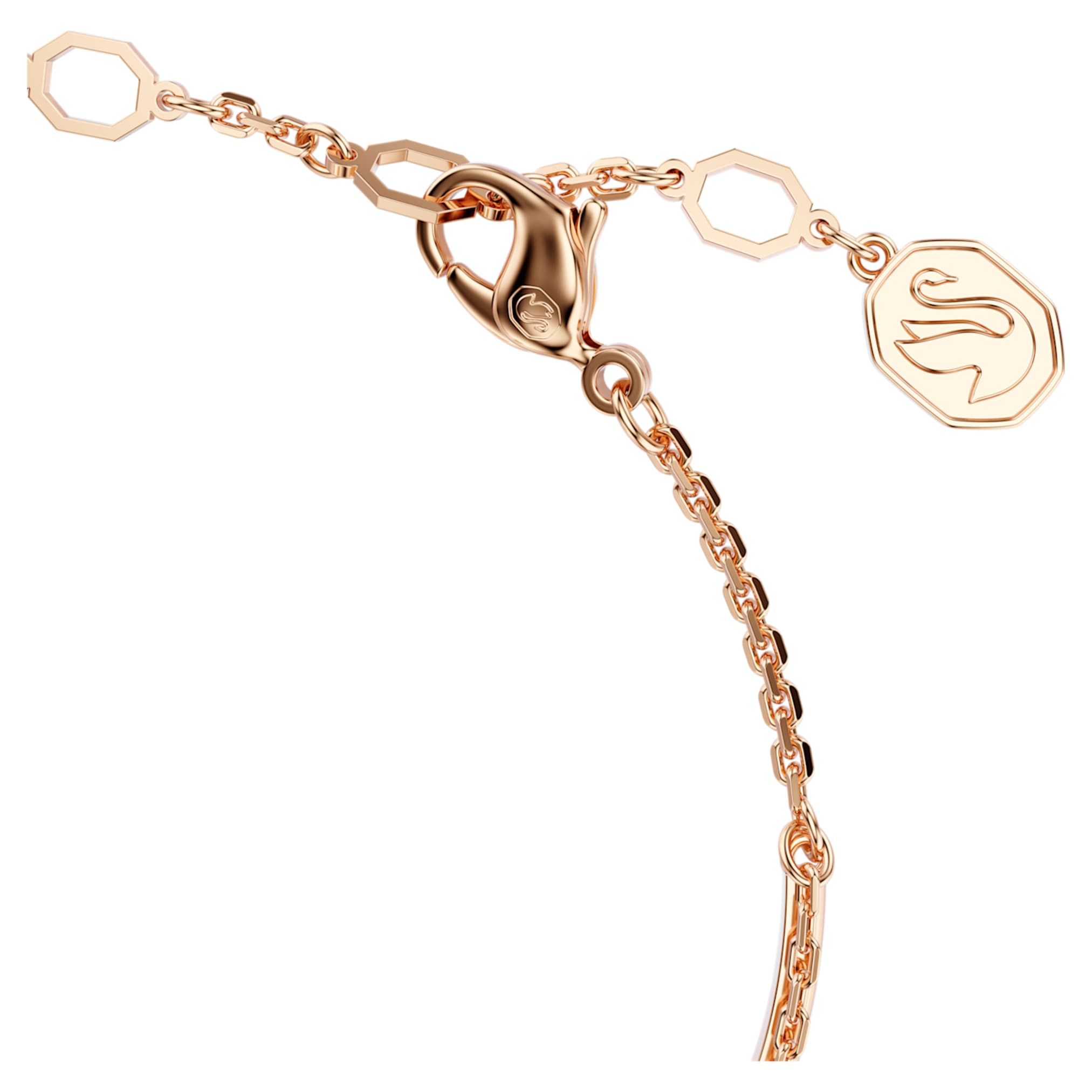 Swarovski Sublima bangle White, 18K rose gold finish
