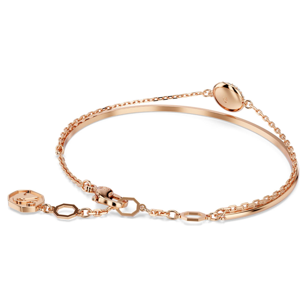Swarovski Sublima bangle White, 18K rose gold finish