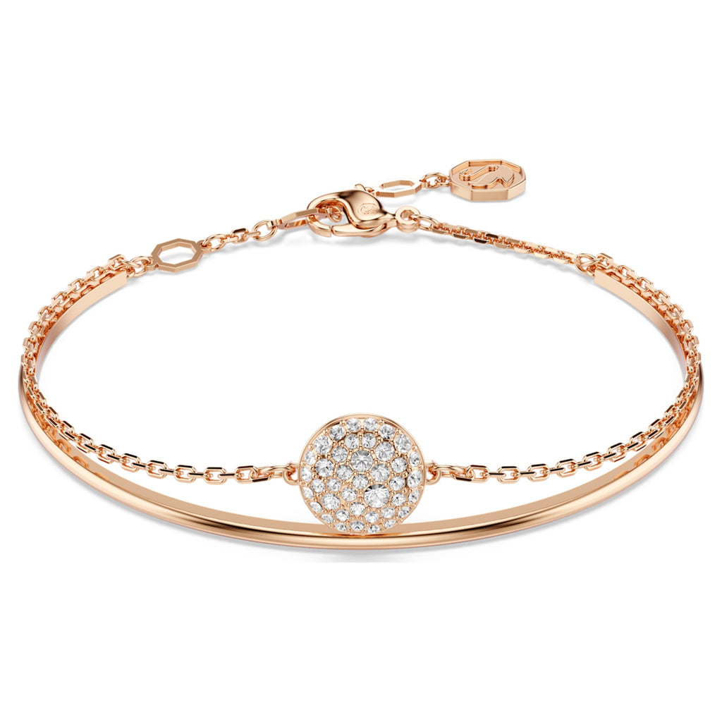 Swarovski Sublima bangle White, 18K rose gold finish