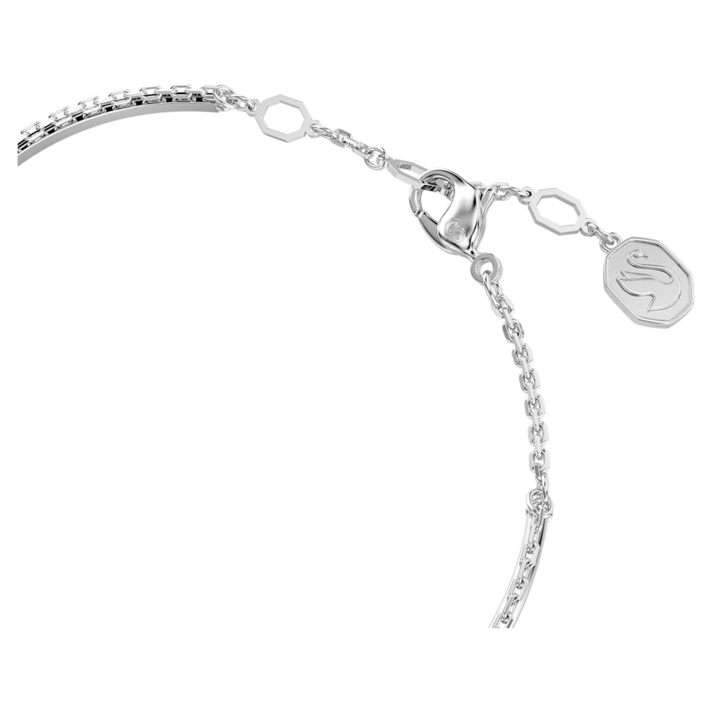 Swarovski Sublima bangle White, Rhodium plated