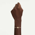 Swarovski Sublima bracelet Round cut, Star, White, Rhodium plated