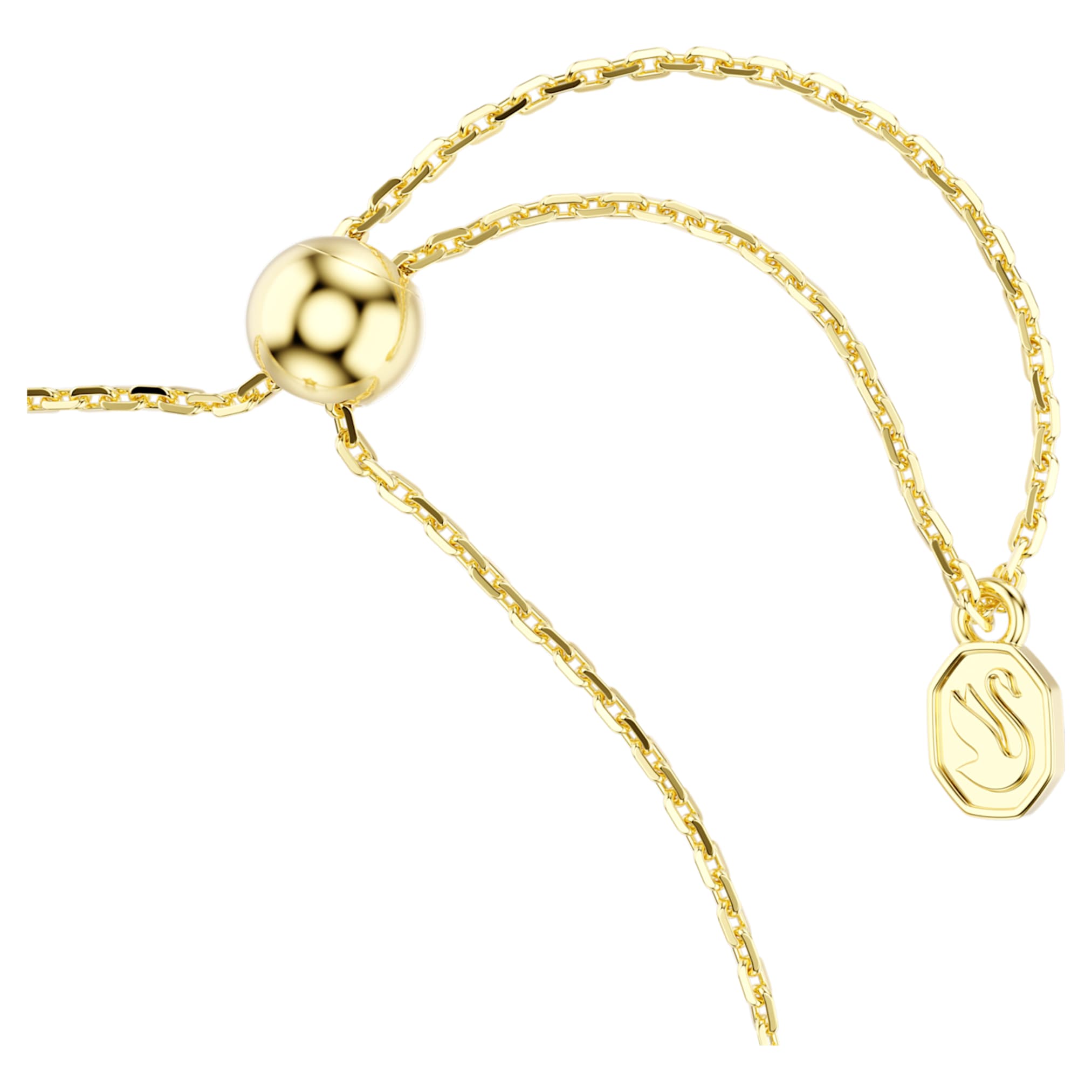 Swarovski Sublima bracelet Round cut, Star, Multicolored, 18K gold finish