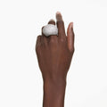 Swarovski Sublima cocktail ring Large, White, Rhodium plated