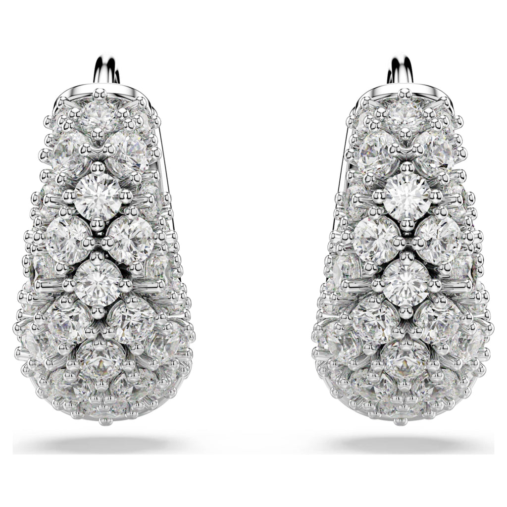 Swarovski Sublima earrings White, Rhodium plated