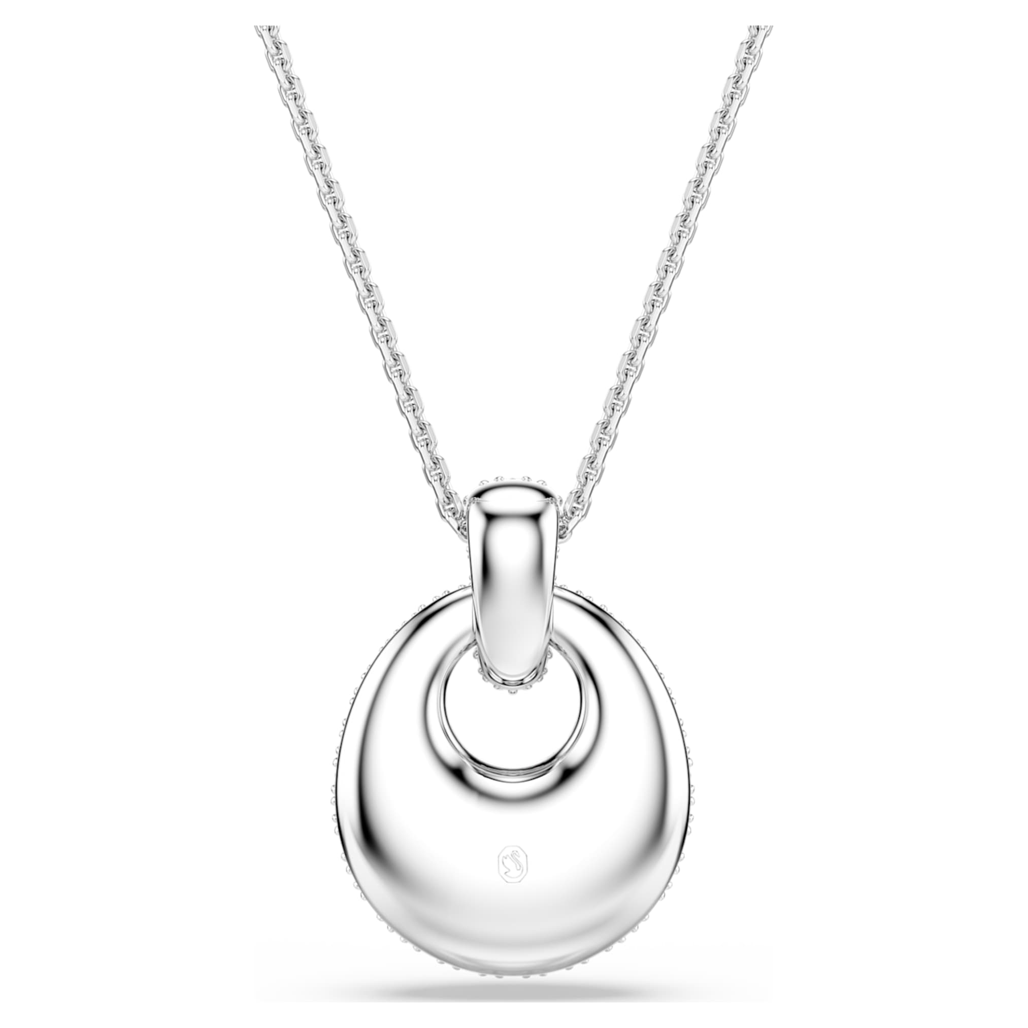 Swarovski Sublima pendant White, Rhodium plated