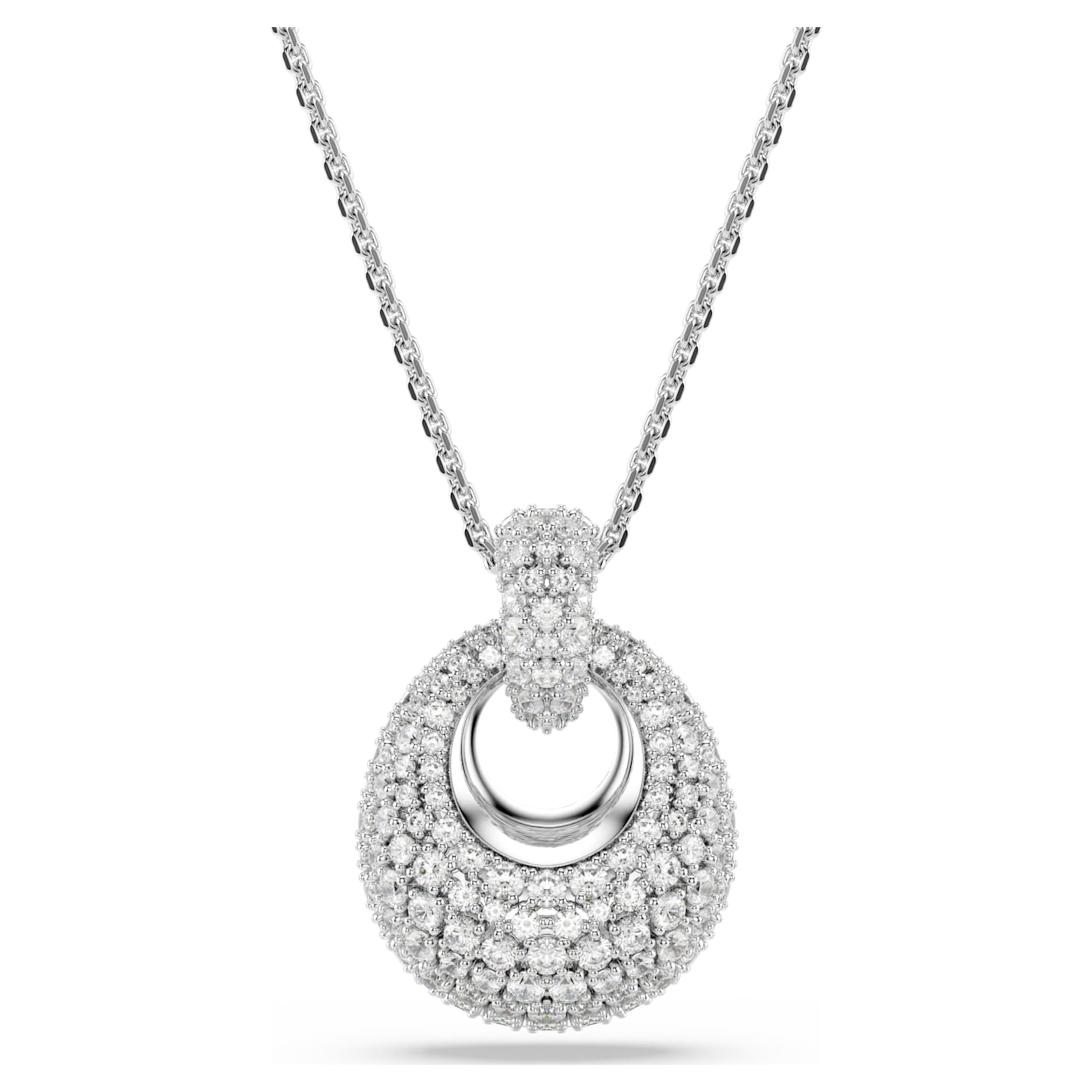 Swarovski Sublima pendant White, Rhodium plated