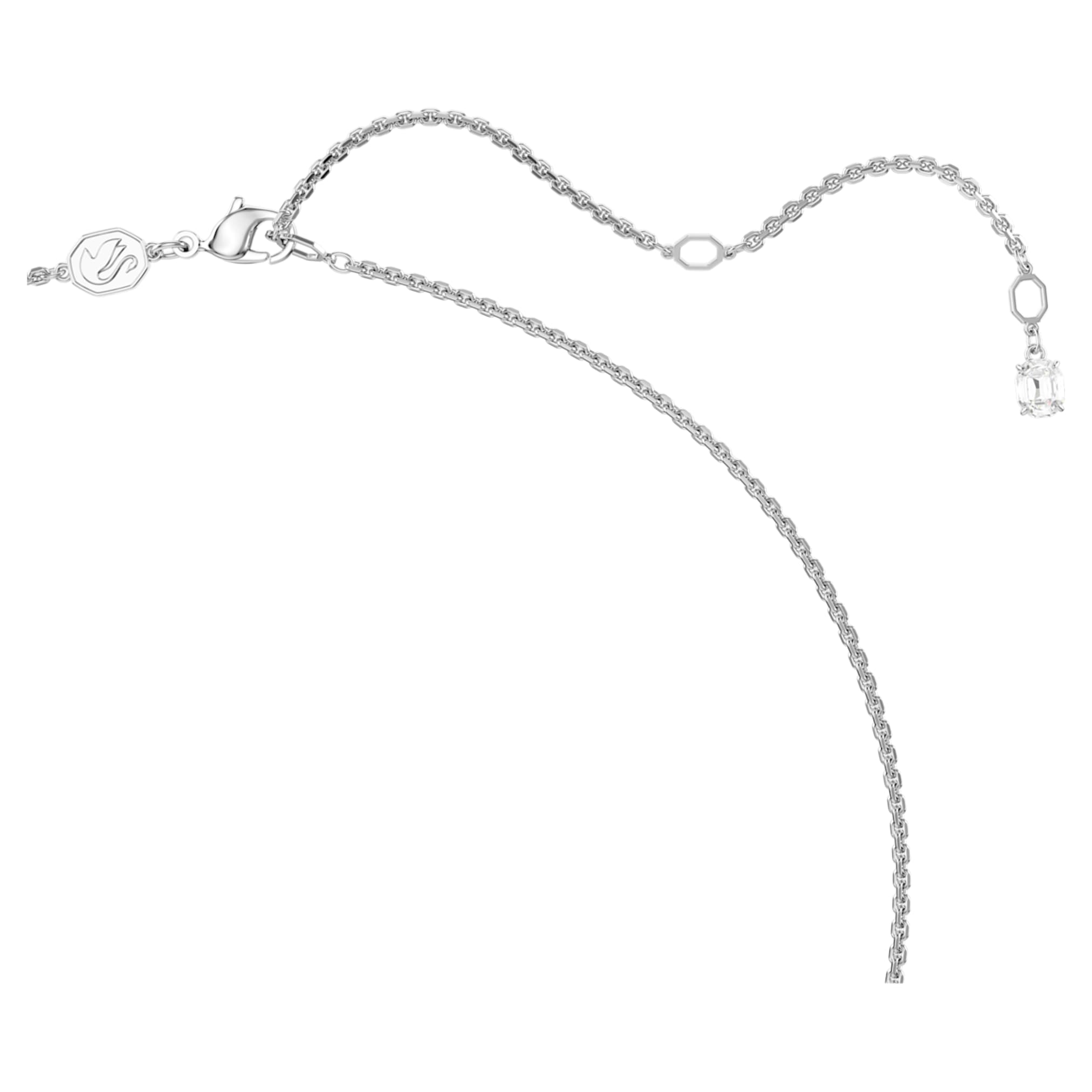 Swarovski Sublima pendant White, Rhodium plated