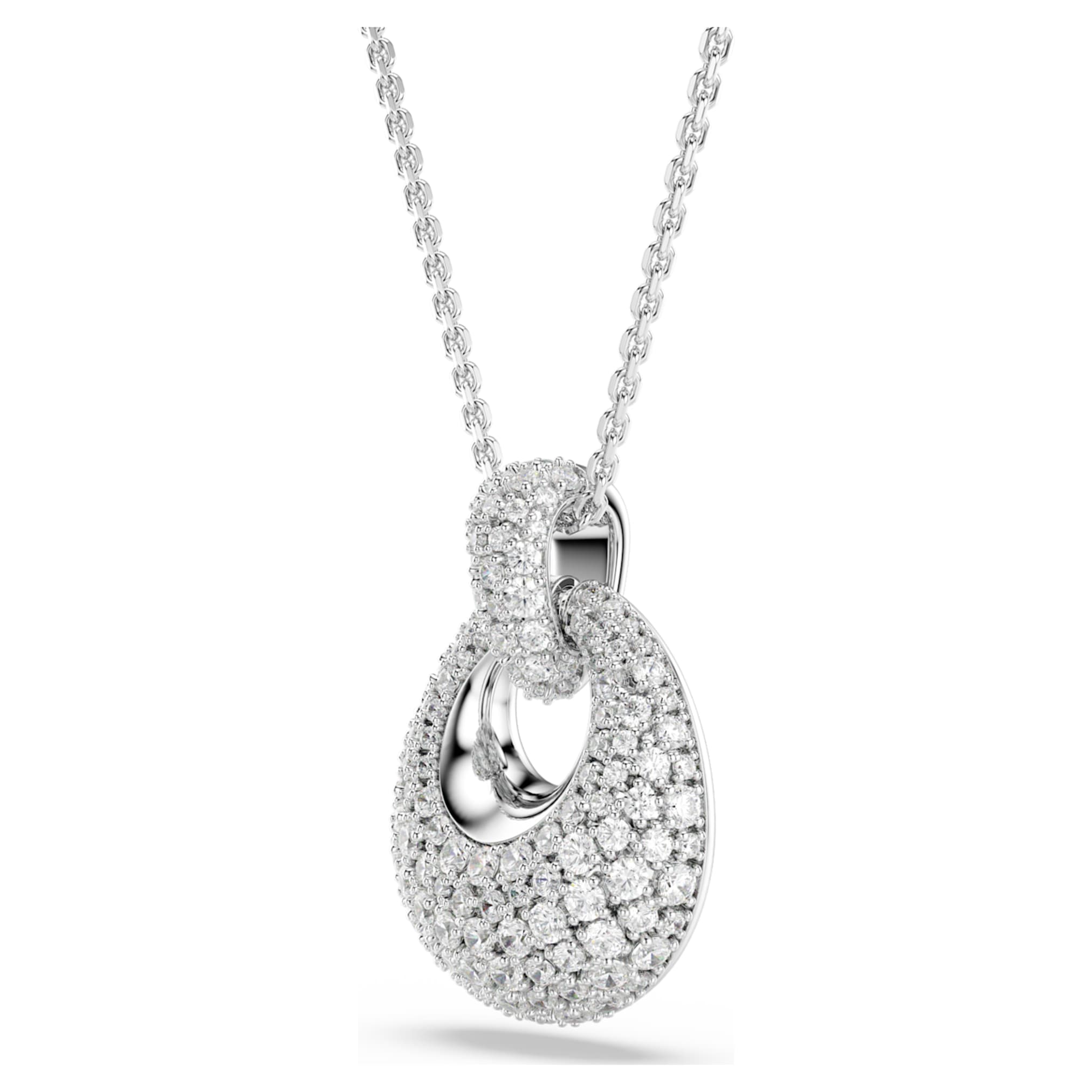 Swarovski Sublima pendant White, Rhodium plated
