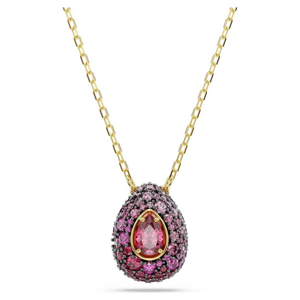 Swarovski Sublima set Set (2), Pear cut, Red, 18K gold finish