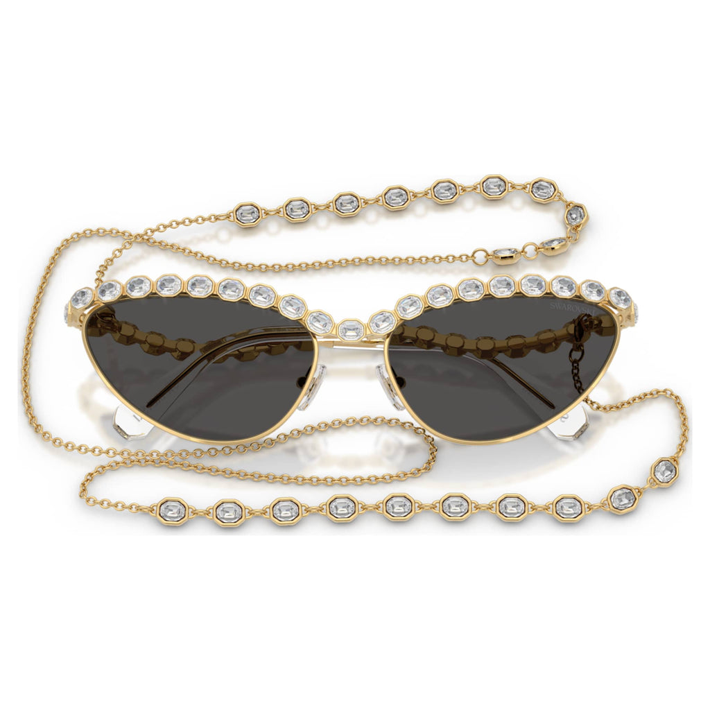 Swarovski Sunglasses Cat-eye shape, Chain, Gray