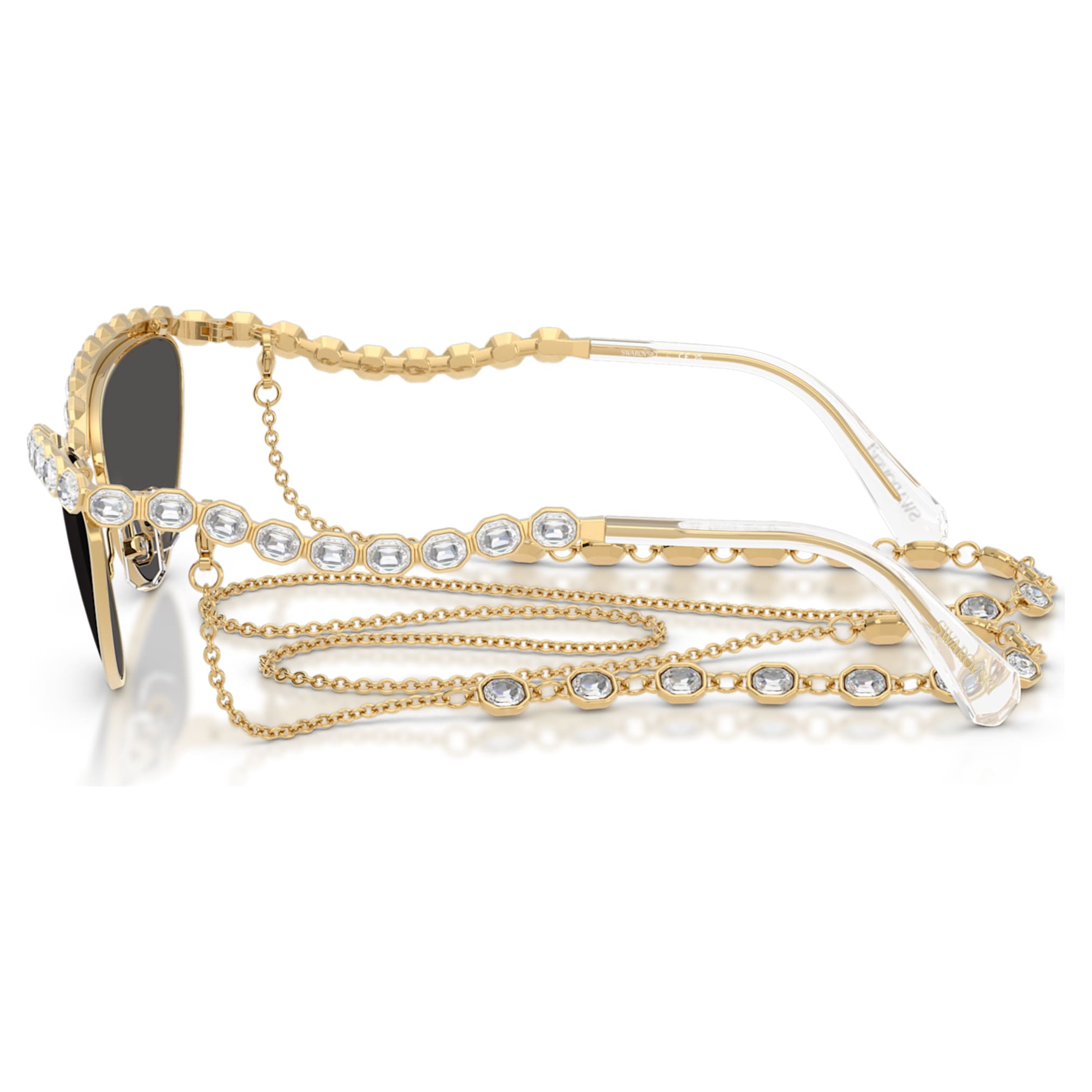 Swarovski Sunglasses Cat-eye shape, Chain, Gray