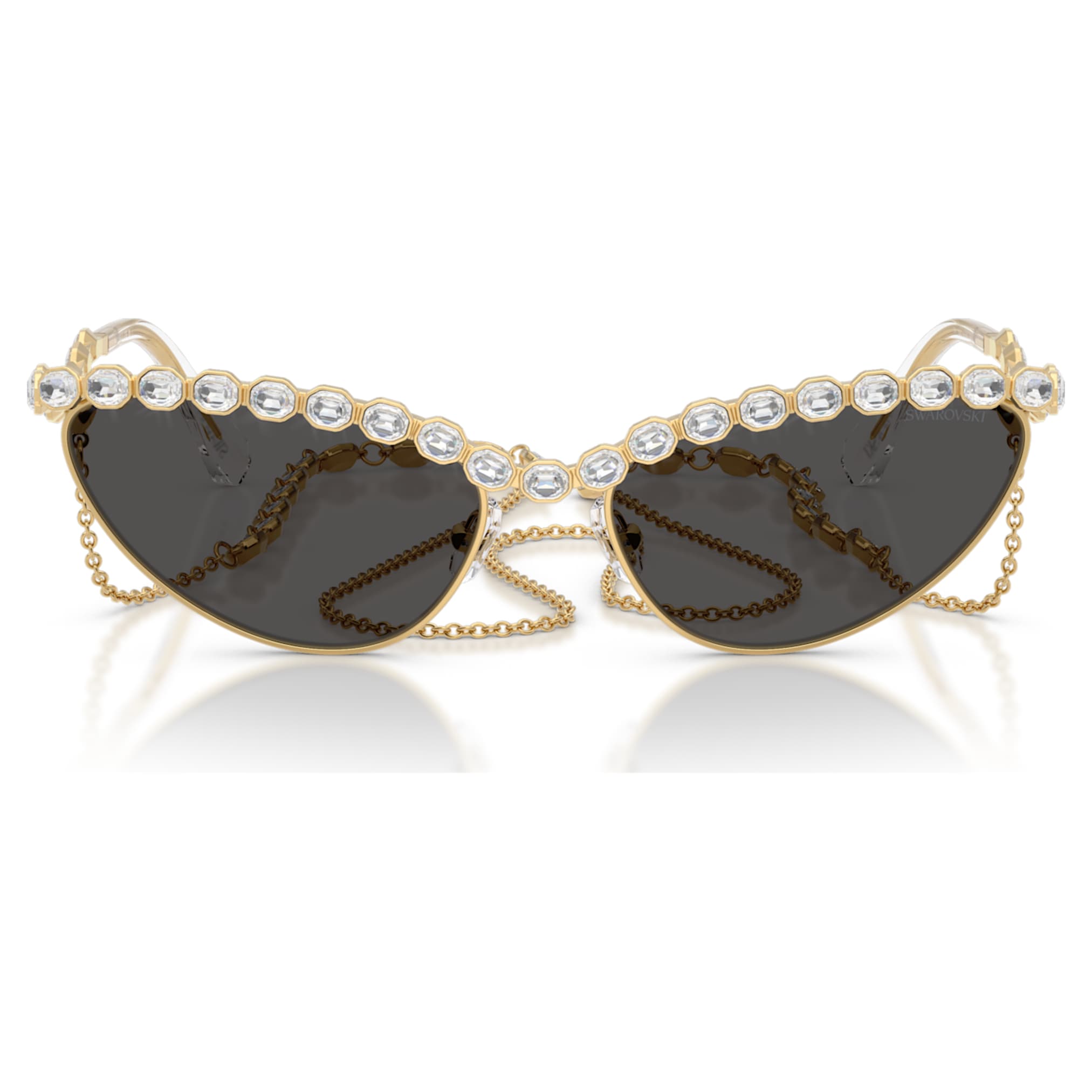 Swarovski Sunglasses Cat-eye shape, Chain, Gray