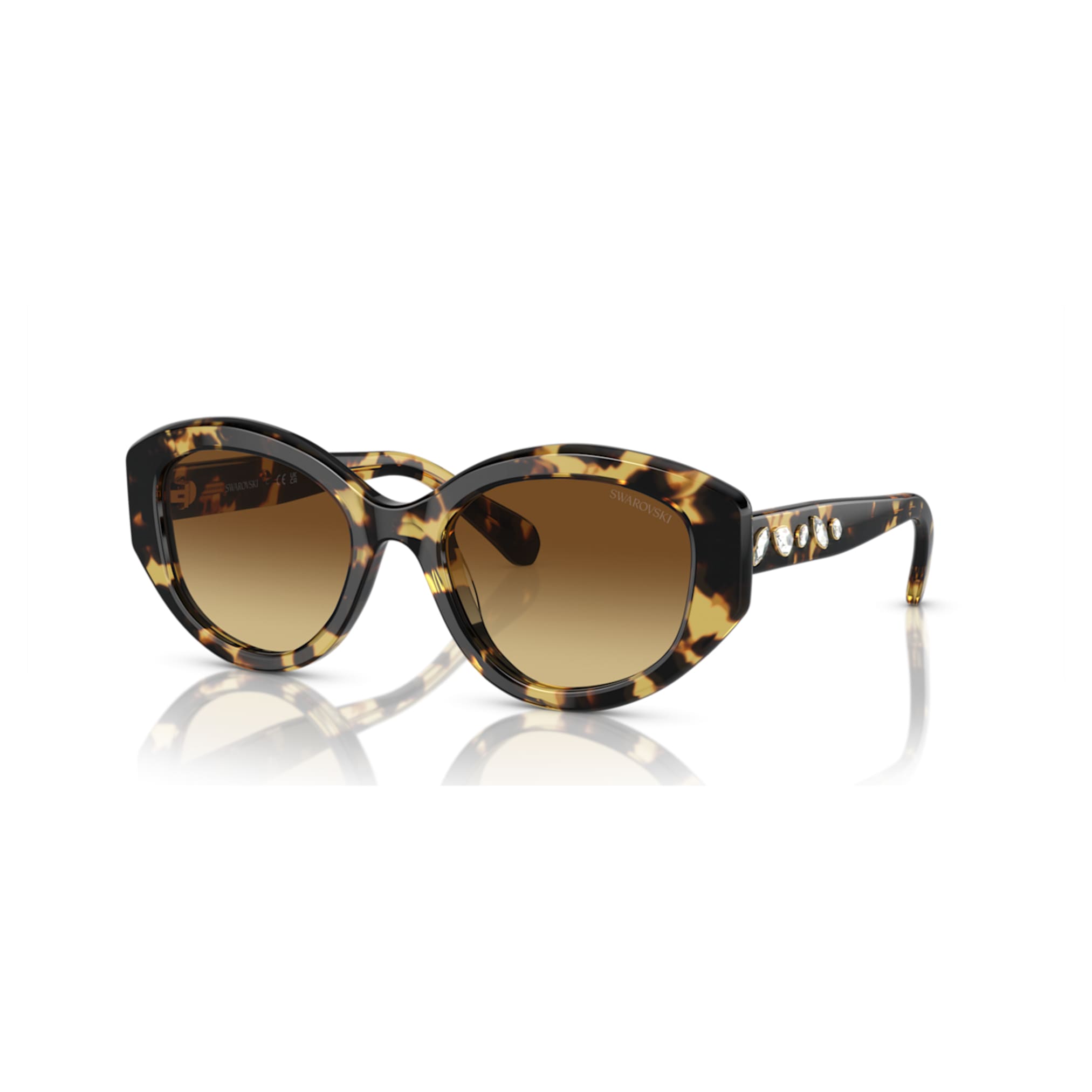Swarovski Sunglasses Cat-eye shape, SK6008, Brown