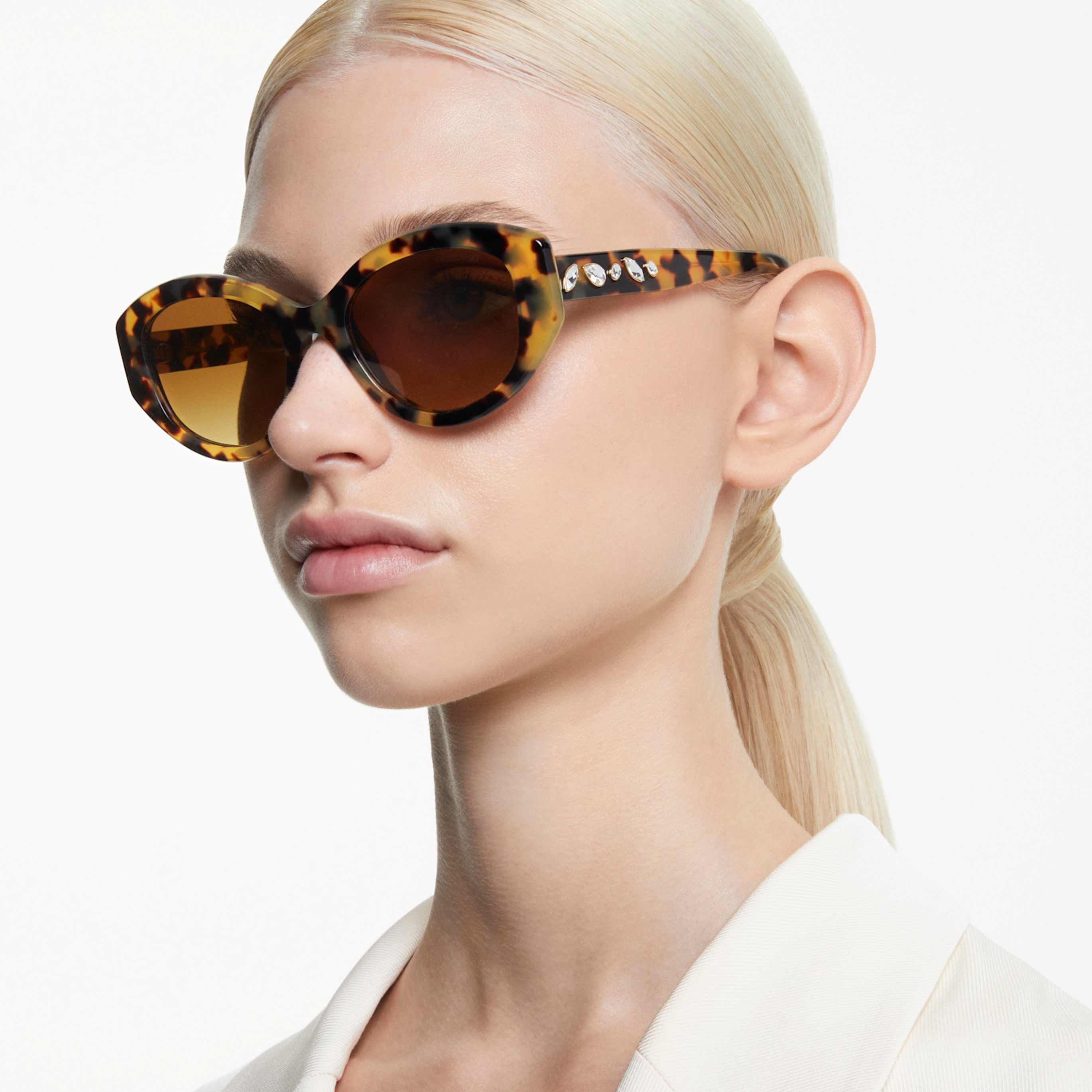 Swarovski Sunglasses Cat-eye shape, SK6008, Brown