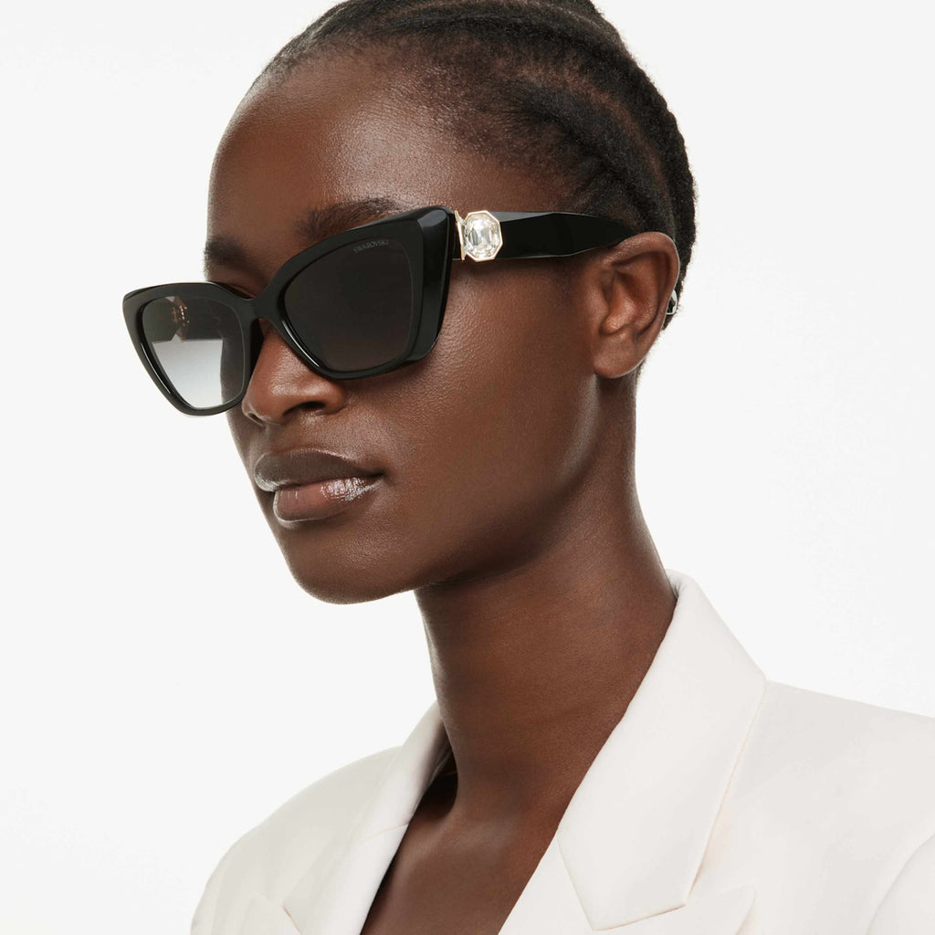 Swarovski Sunglasses Cat-eye shape, SK6047, Dark brown
