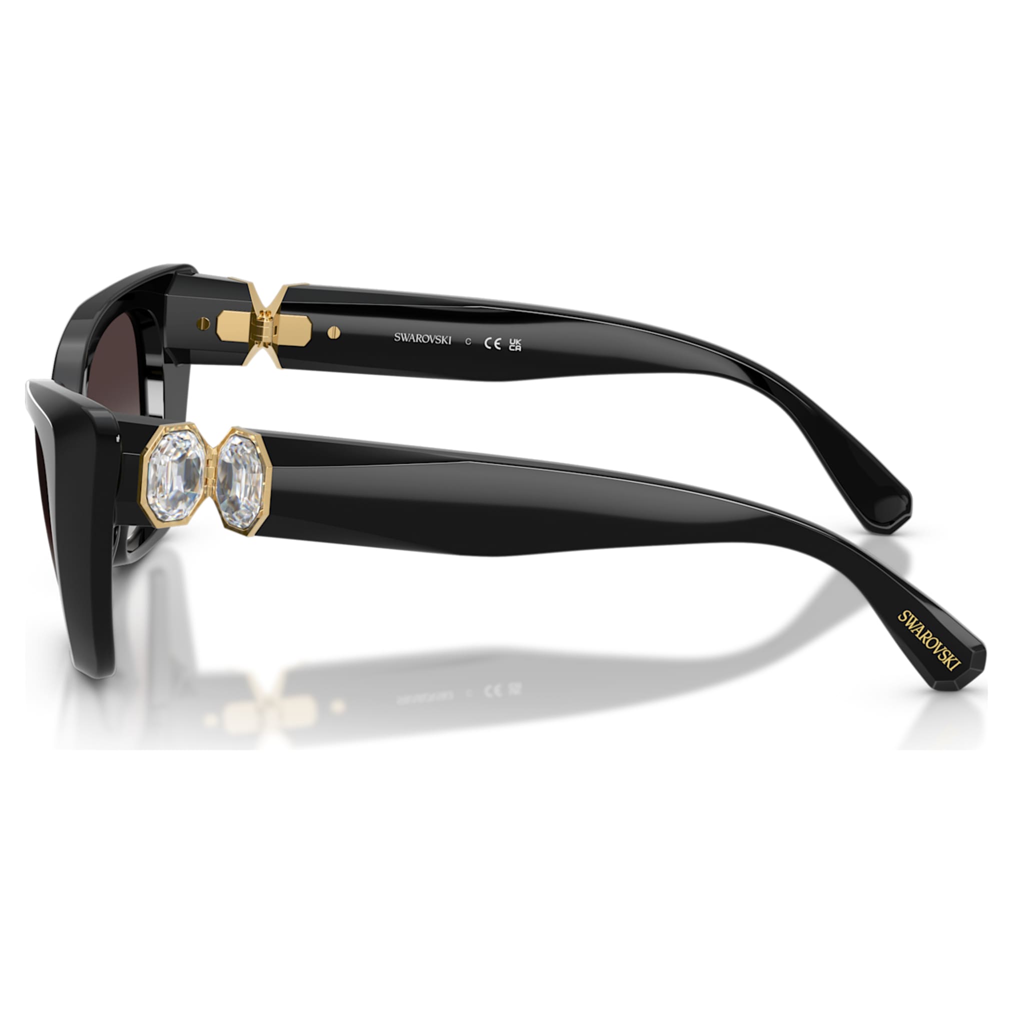 Swarovski Sunglasses Cat-eye shape, SK6047, Black
