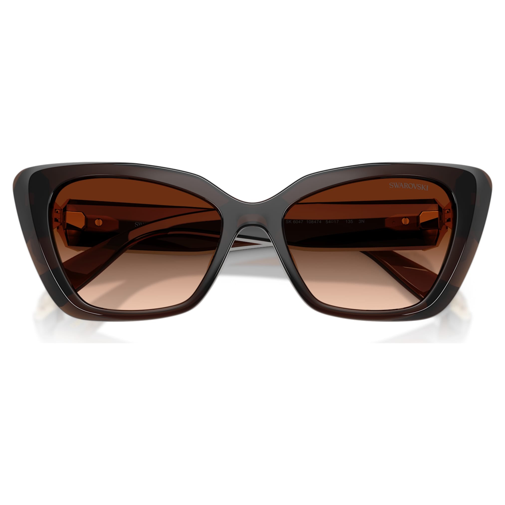 Swarovski Sunglasses Cat-eye shape, SK6047, Dark brown
