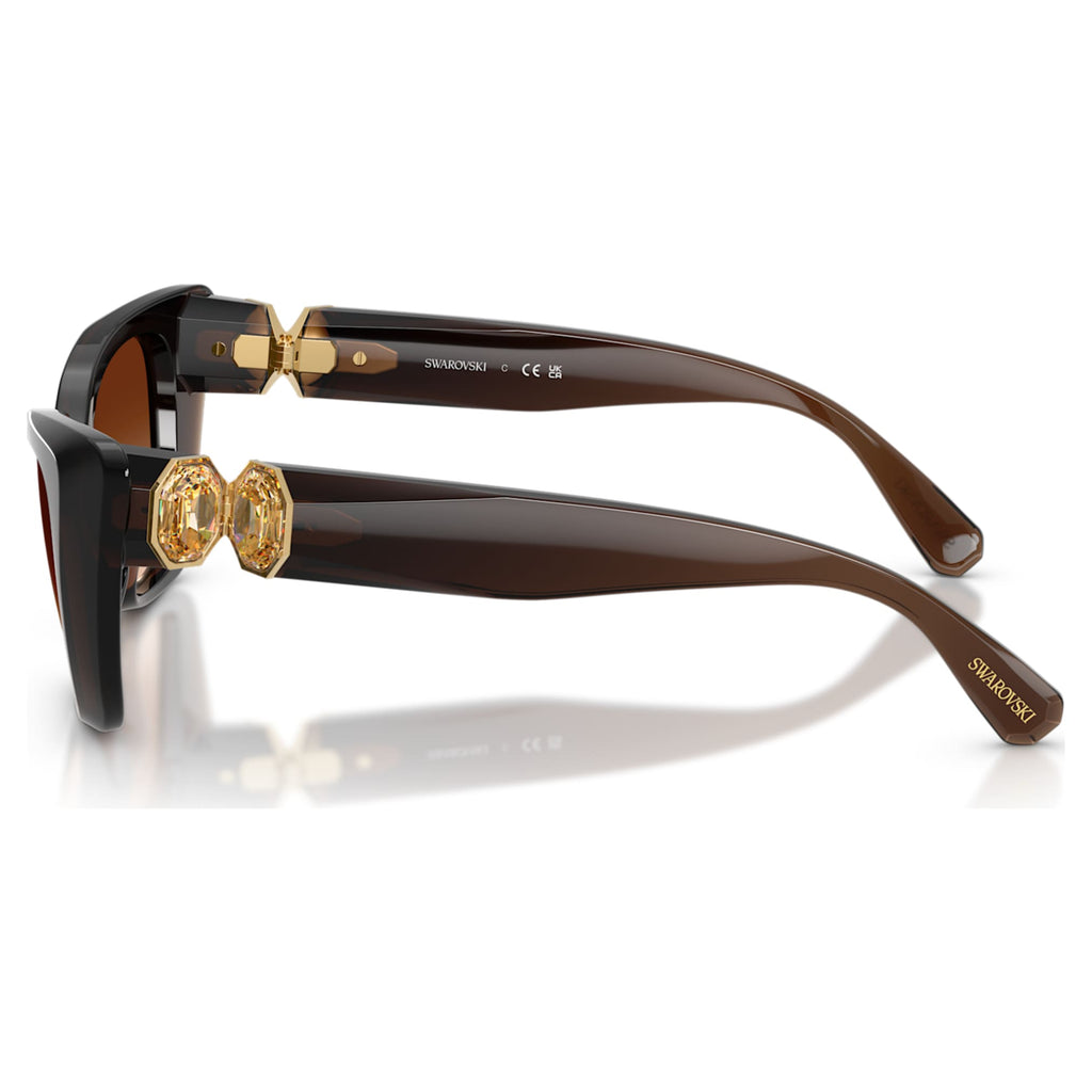 Swarovski Sunglasses Cat-eye shape, SK6047, Dark brown