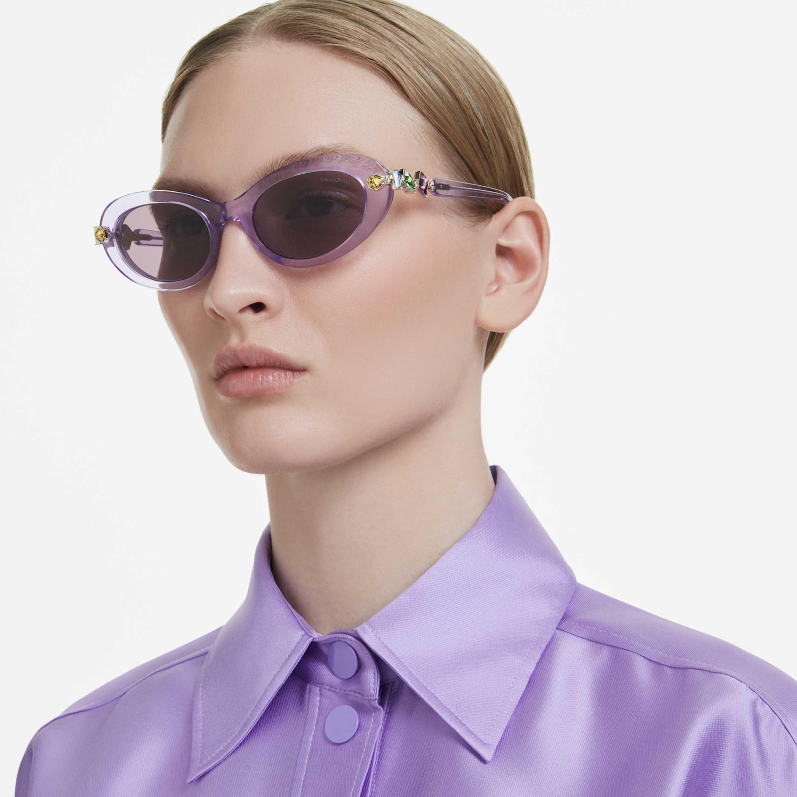 Swarovski Sunglasses Oval shape, Black