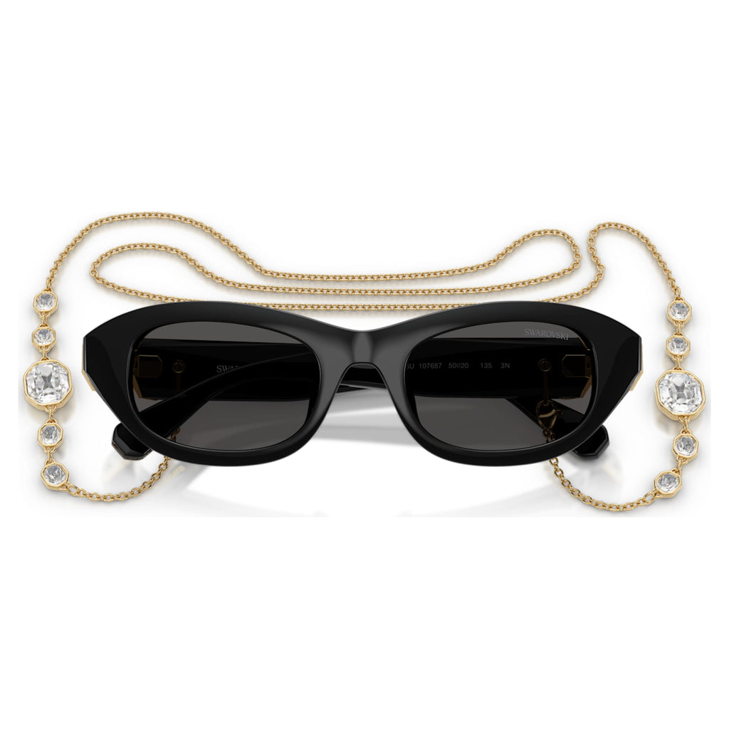 Swarovski Sunglasses Pillow shape, Black