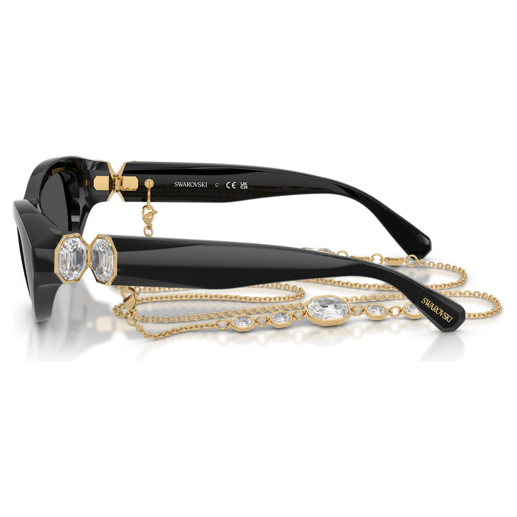 Swarovski Sunglasses Pillow shape, Black