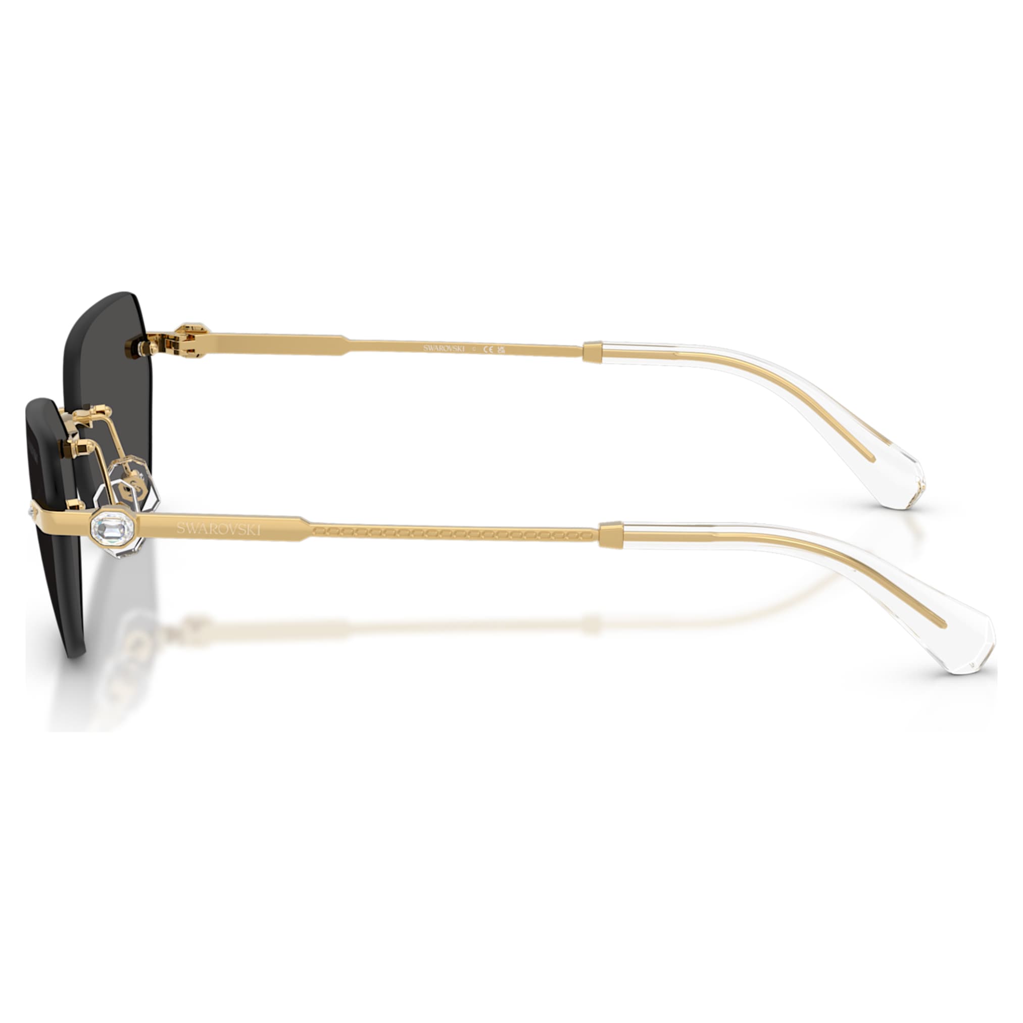 Swarovski Sunglasses Pillow shape, SK7038, Gold tone