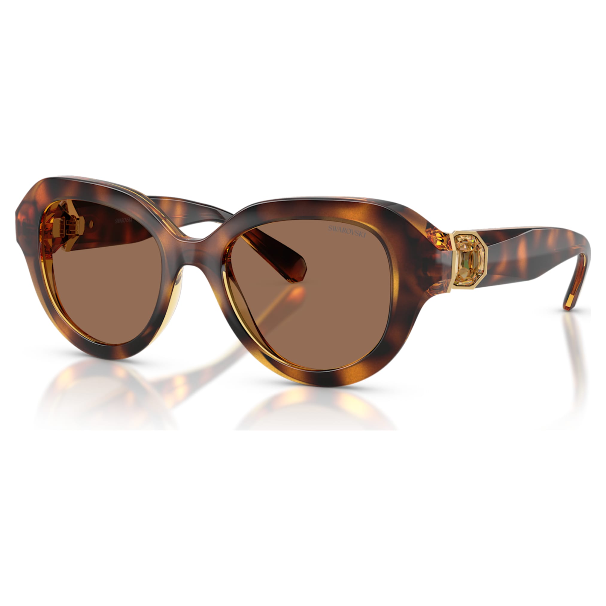 Swarovski Sunglasses Round shape, Brown