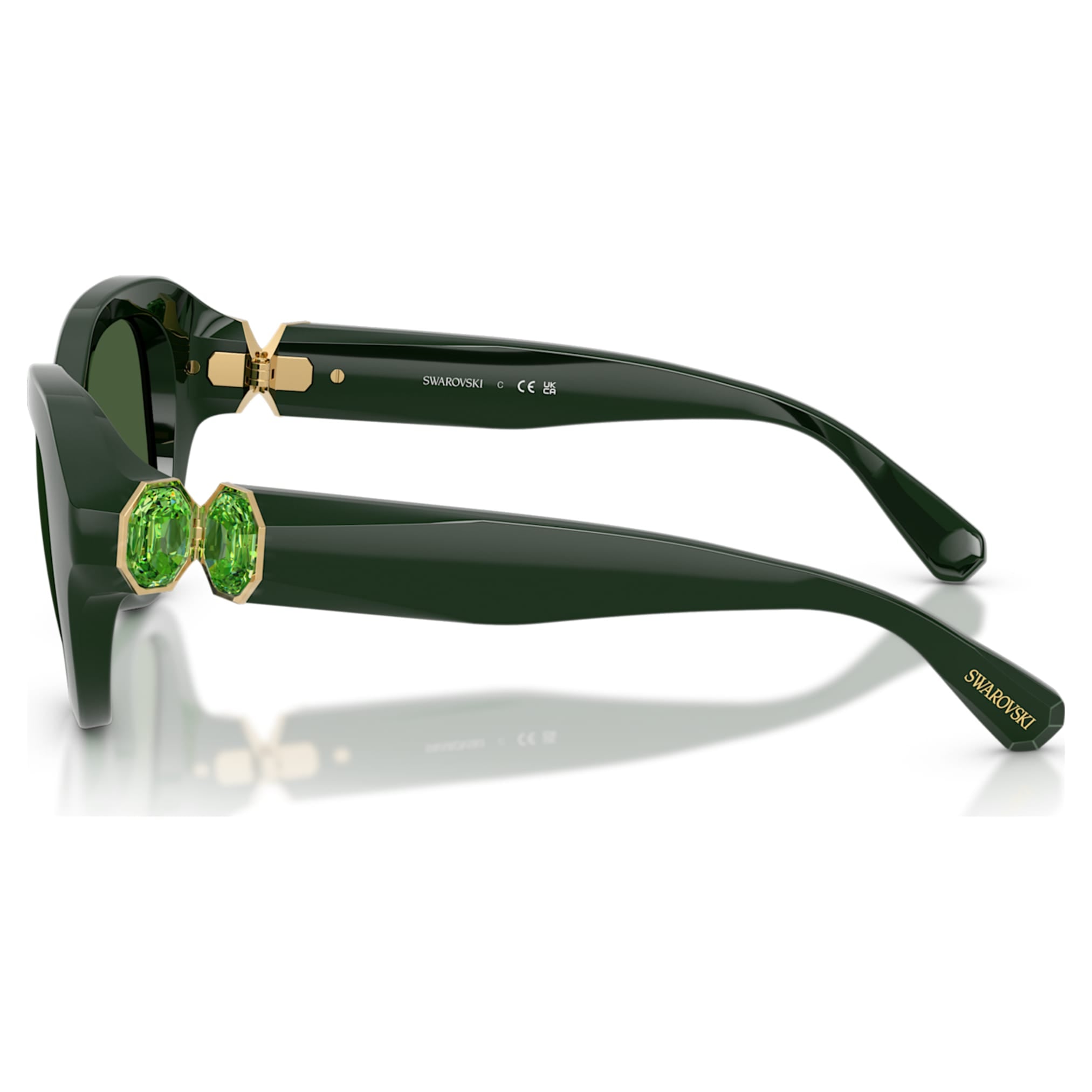 Swarovski Sunglasses Round shape, Green