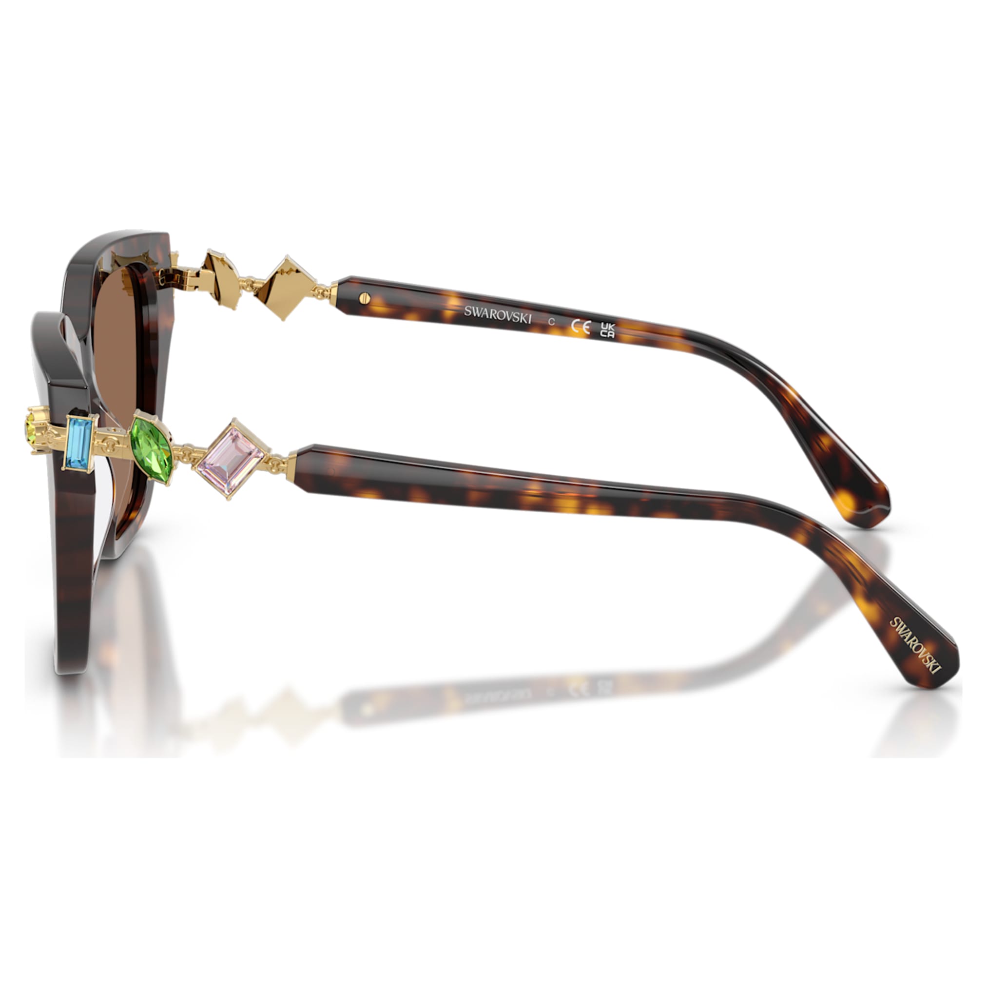 Swarovski Sunglasses Square shape, Brown