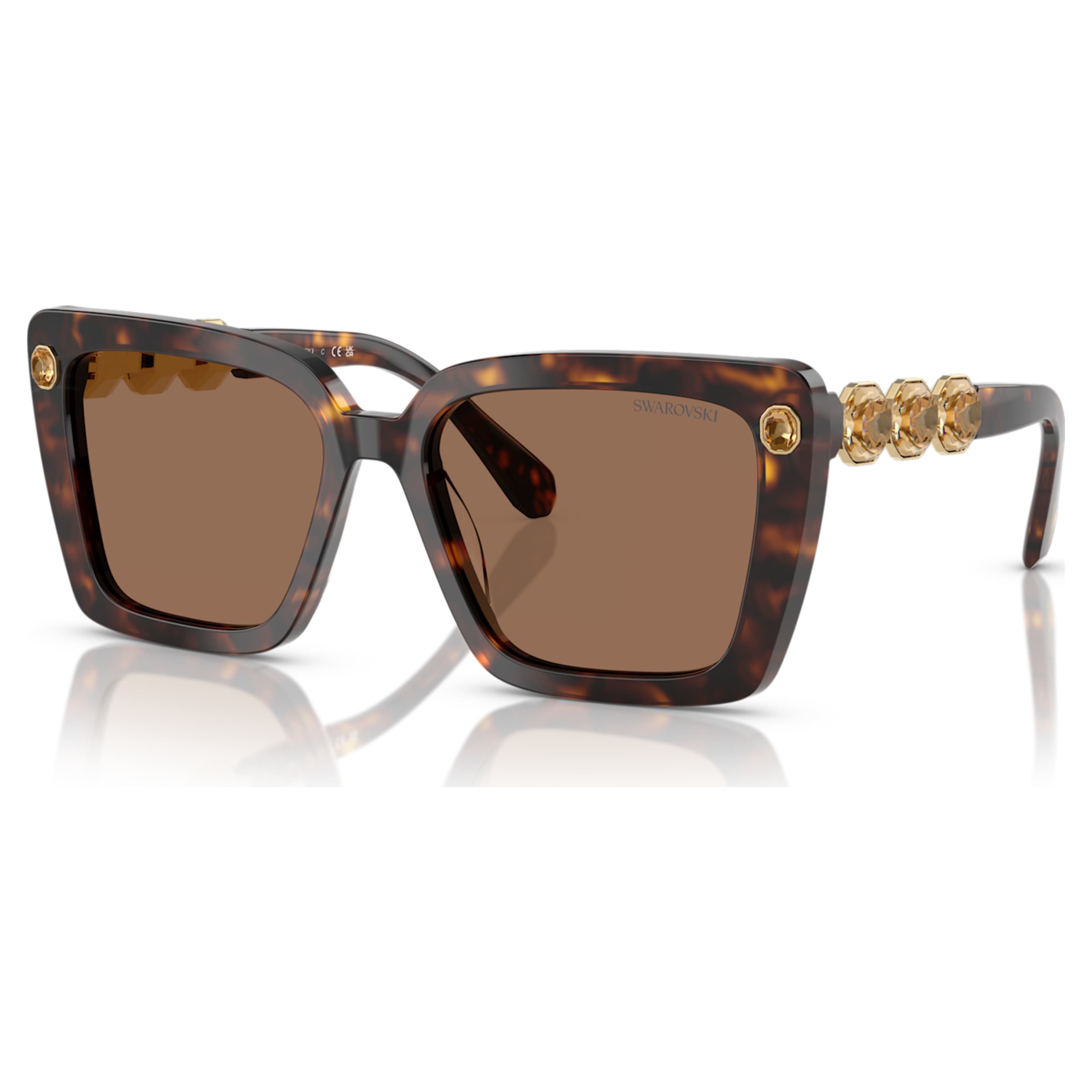 Swarovski Sunglasses Square shape, SK6032, Black