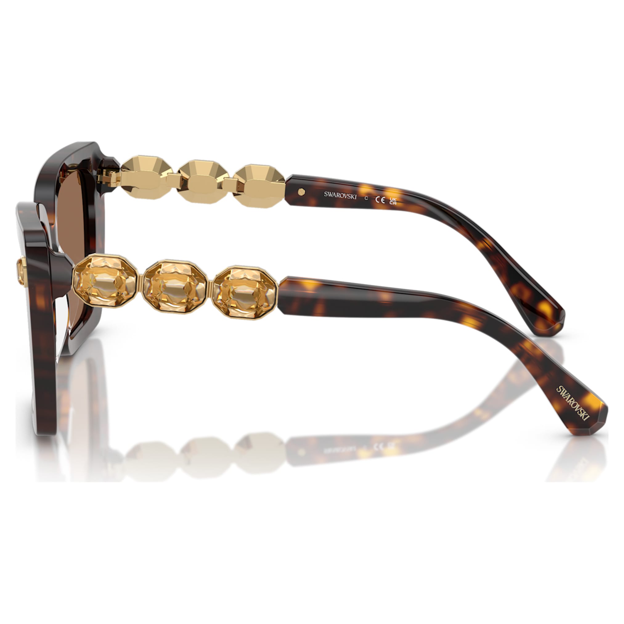 Swarovski Sunglasses Square shape, SK6032, Black