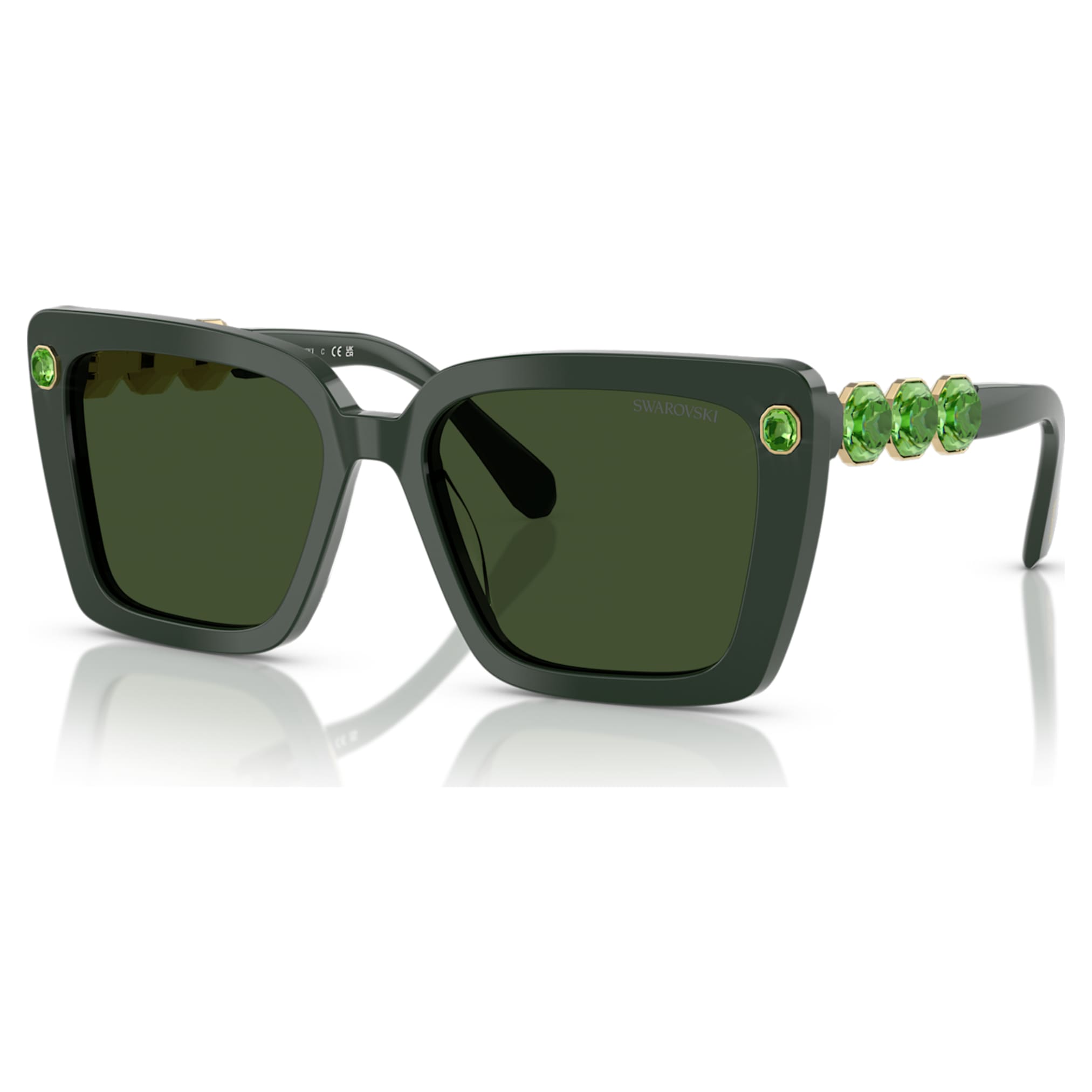 Swarovski Sunglasses Square shape, SK6032, Green