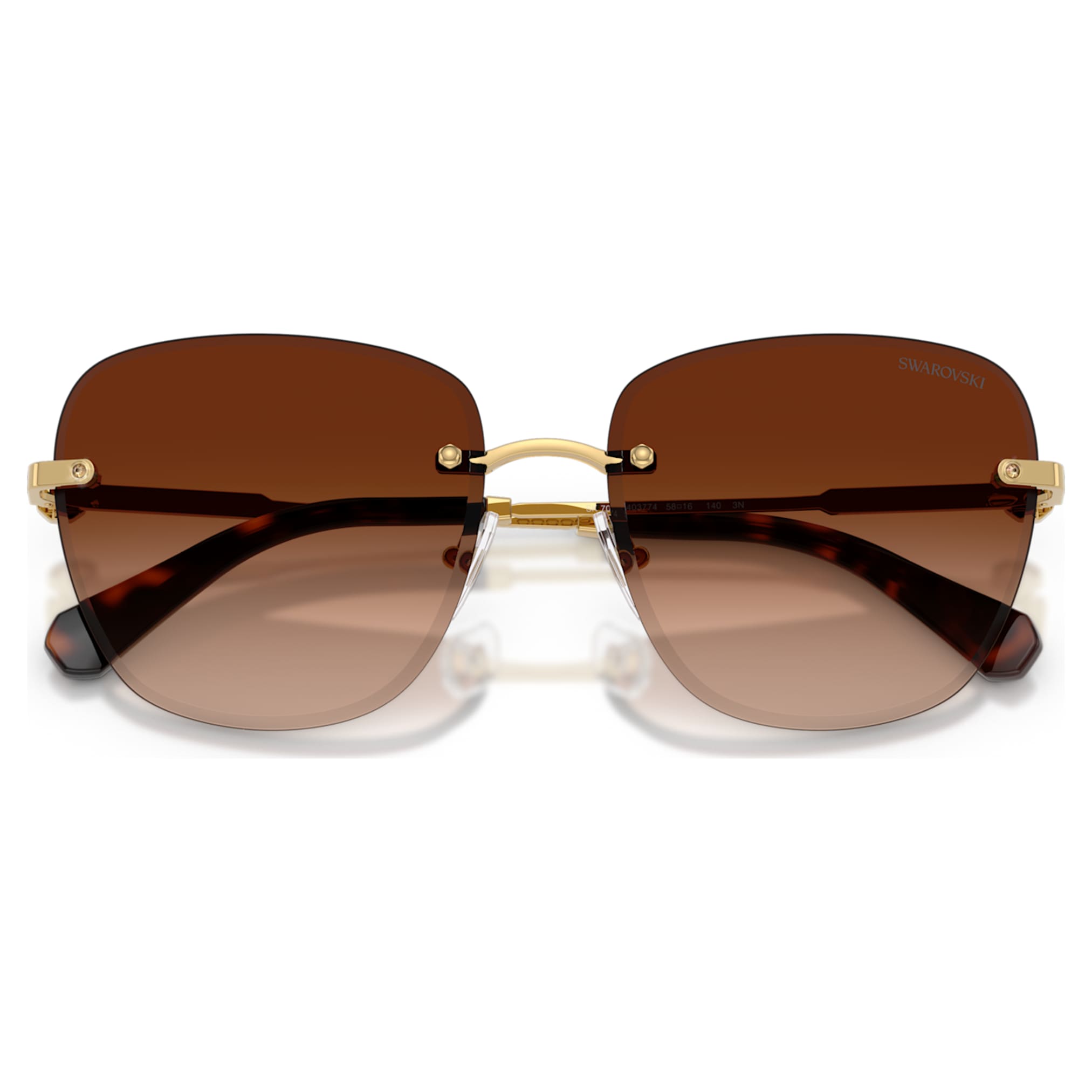 Swarovski Sunglasses Square shape, SK7043, Brown