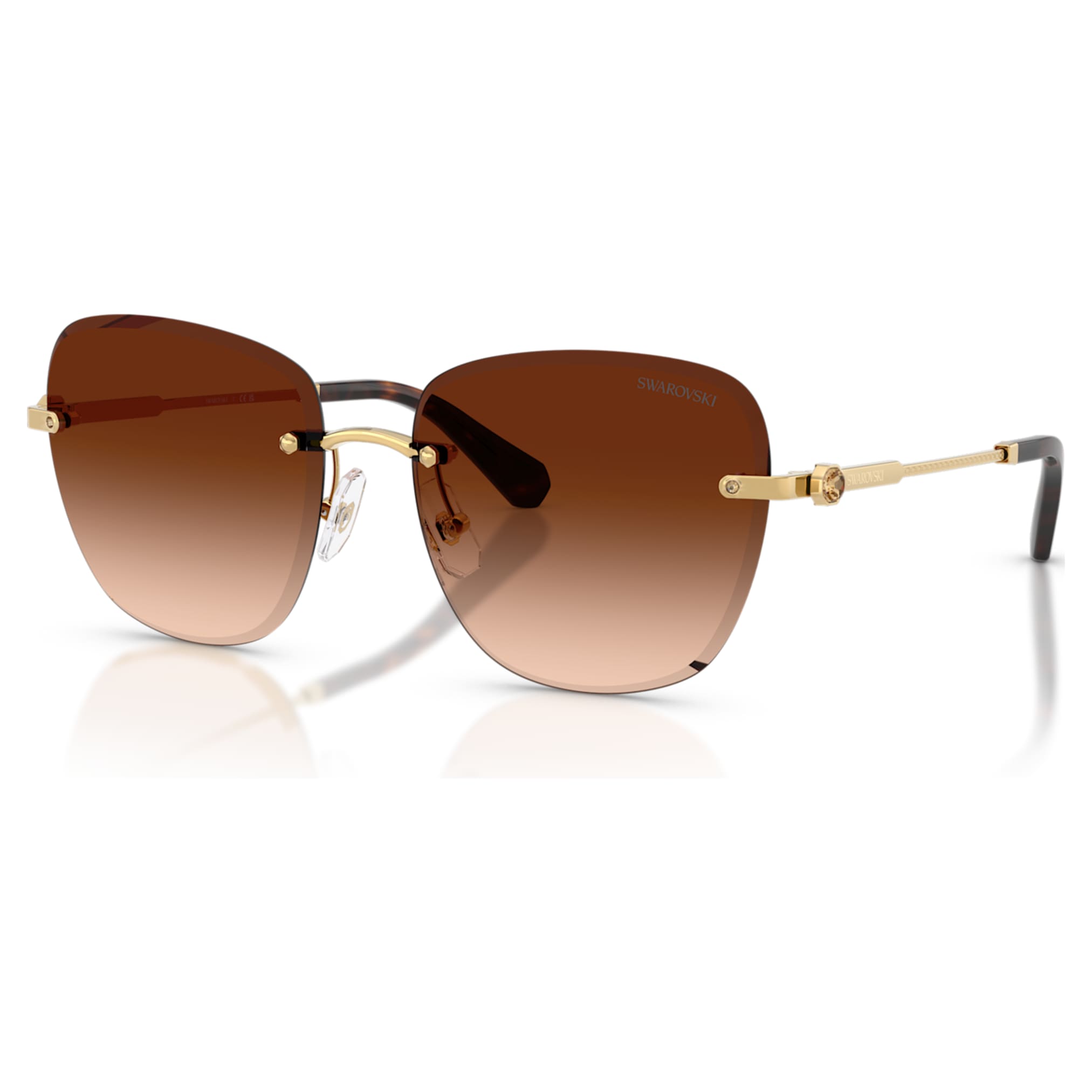Swarovski Sunglasses Square shape, SK7043, Brown