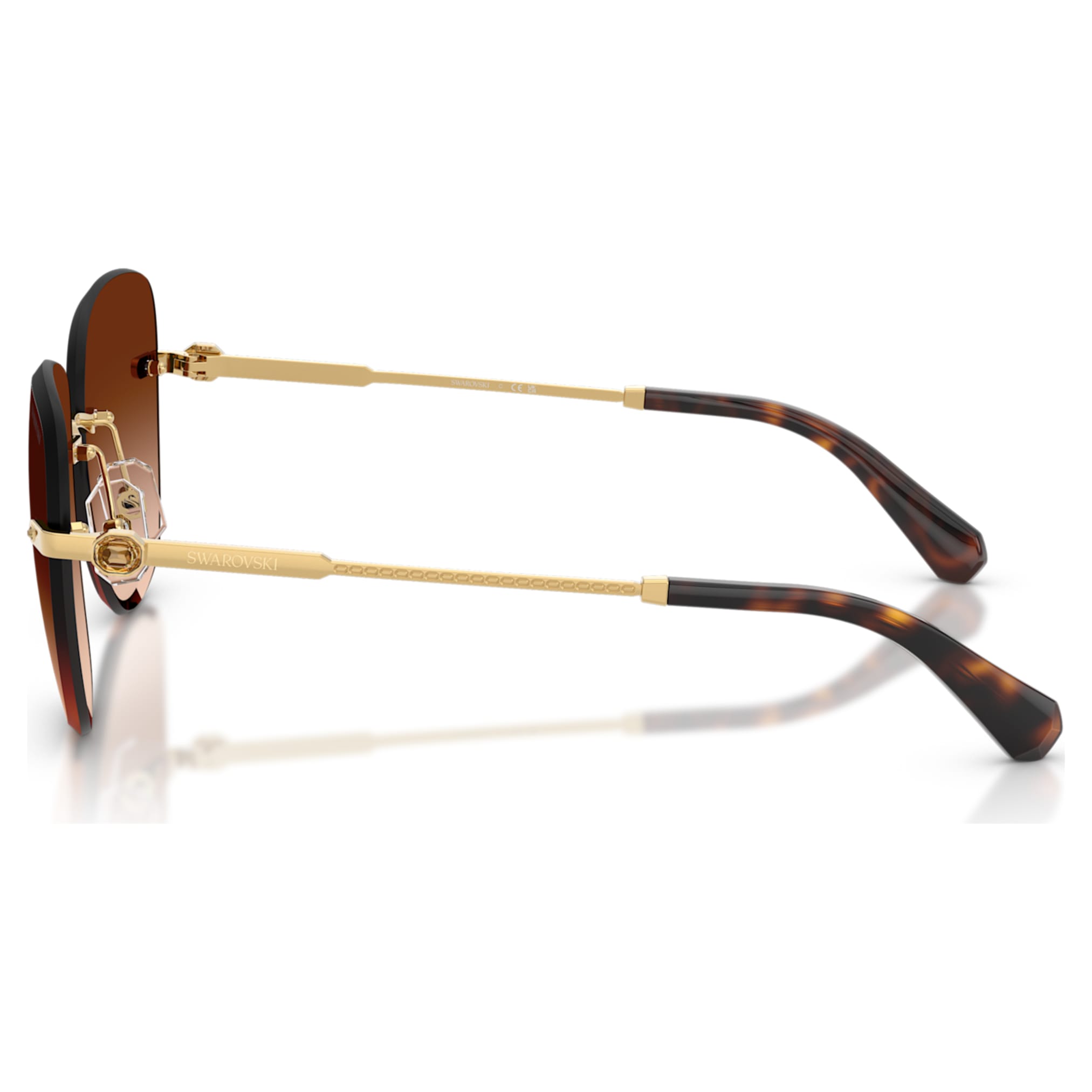 Swarovski Sunglasses Square shape, SK7043, Brown