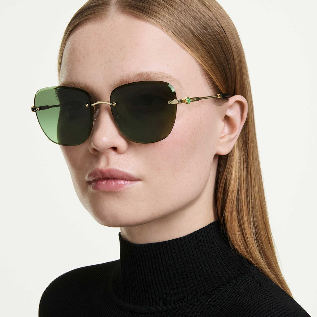 Swarovski Sunglasses Square shape, SK7043, Green