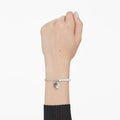 Swarovski Swan bracelet Crystal pearl, Swan, Black, Mixed metal finish