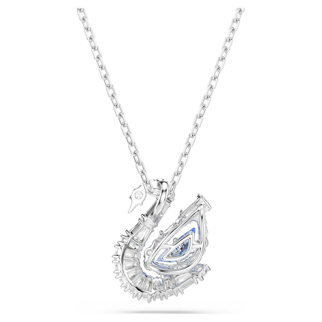 Swarovski Swan pendant Mixed cuts, Swan, Blue