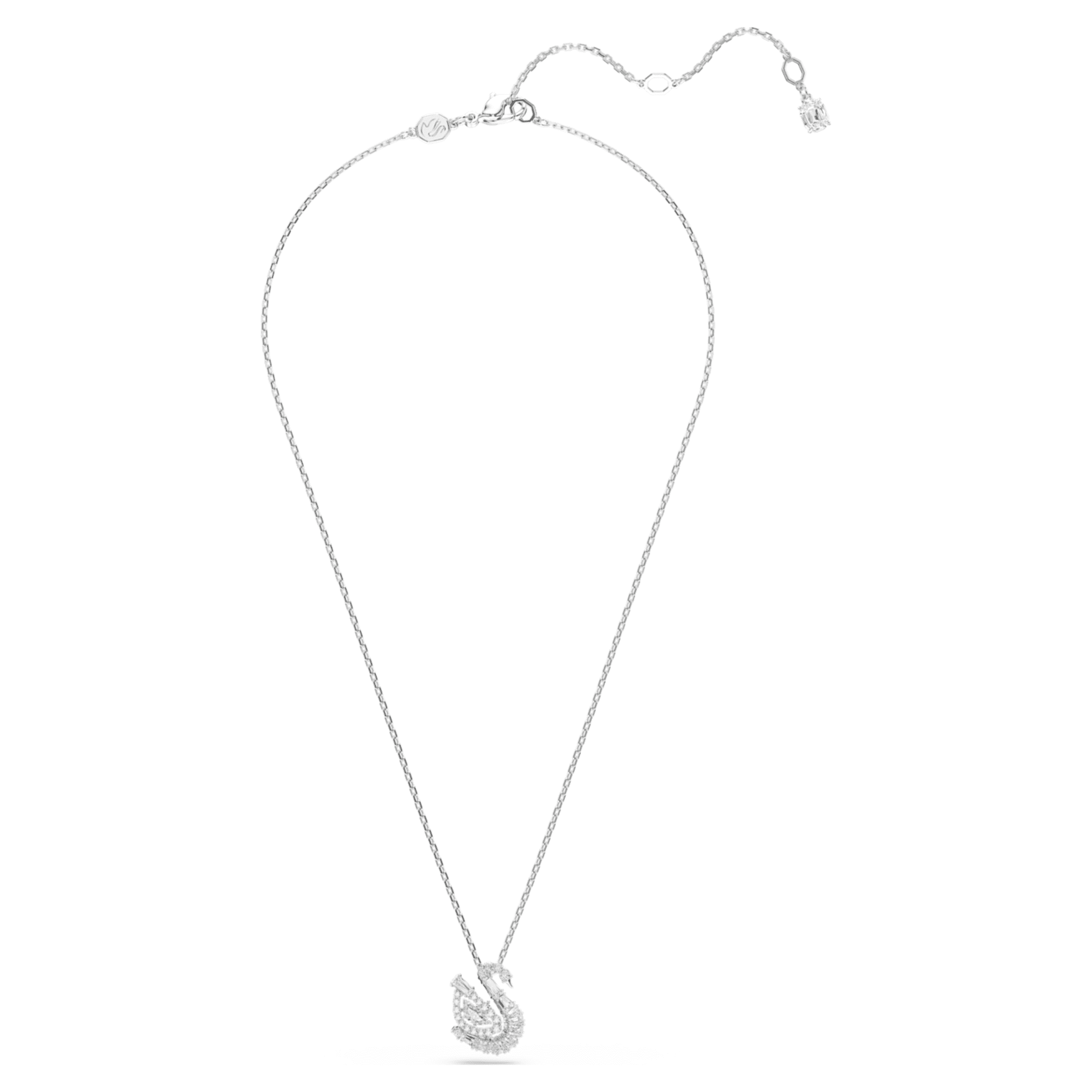 Swarovski Swan pendant Mixed cuts, Swan, White