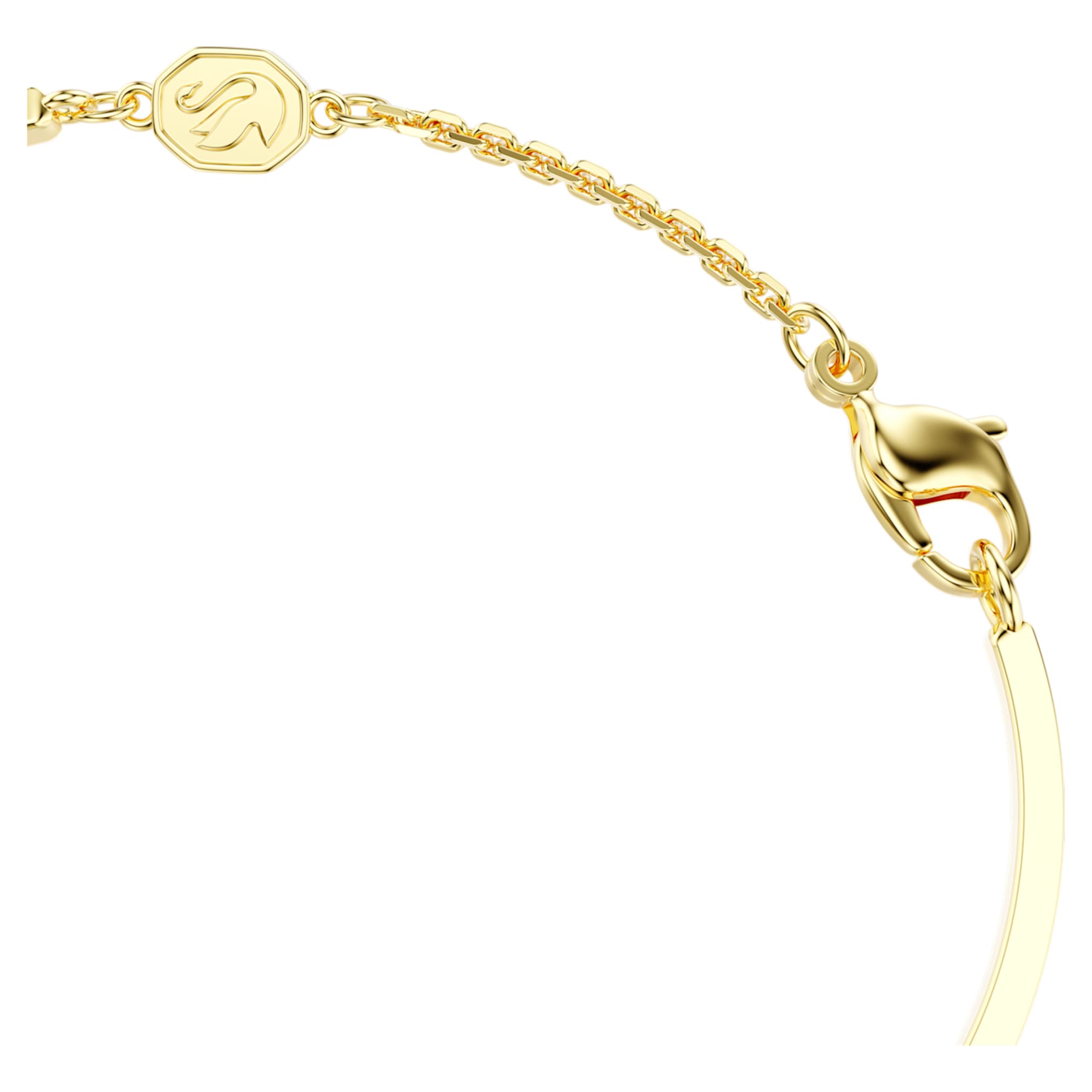 Swarovski Symbolica bangle Evil eye, Blue, 18K gold finish