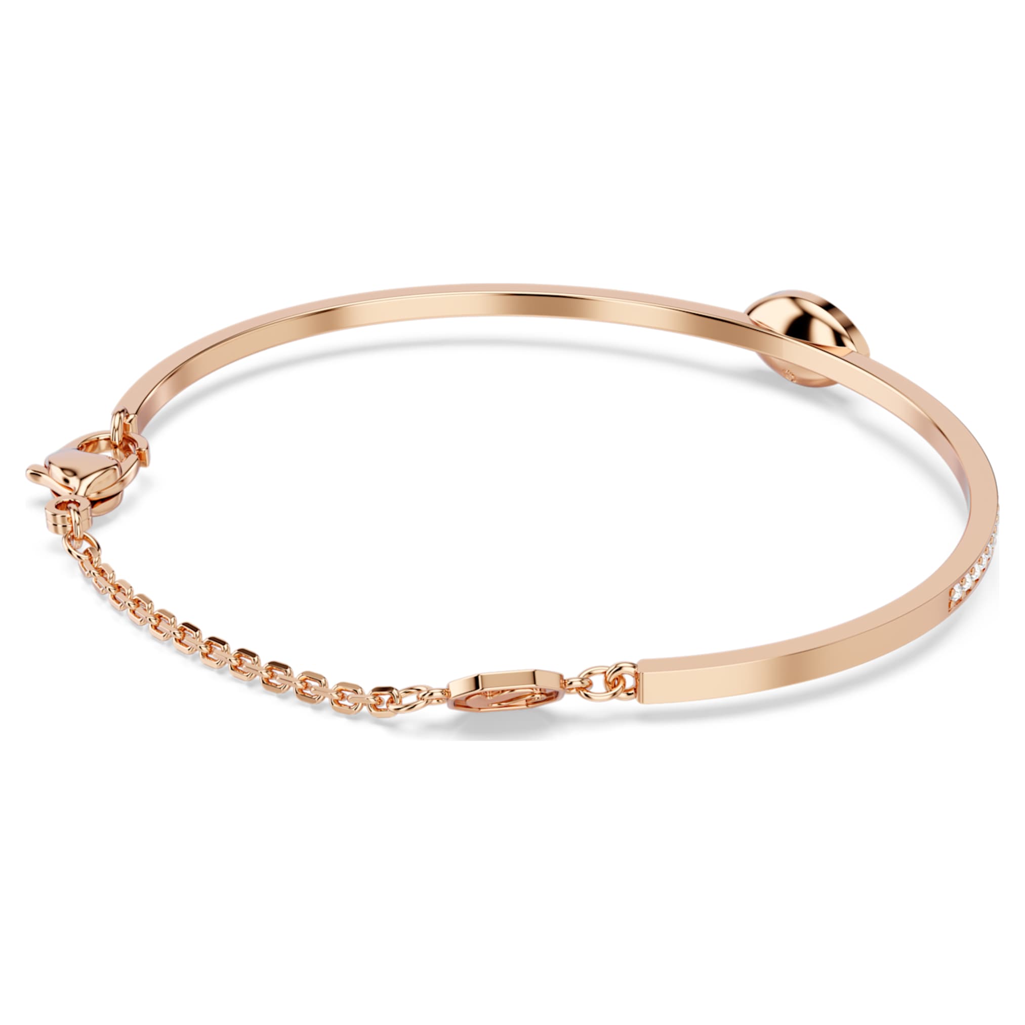 Swarovski Symbolica bangle Eye, Multicolored, 18K rose gold finish
