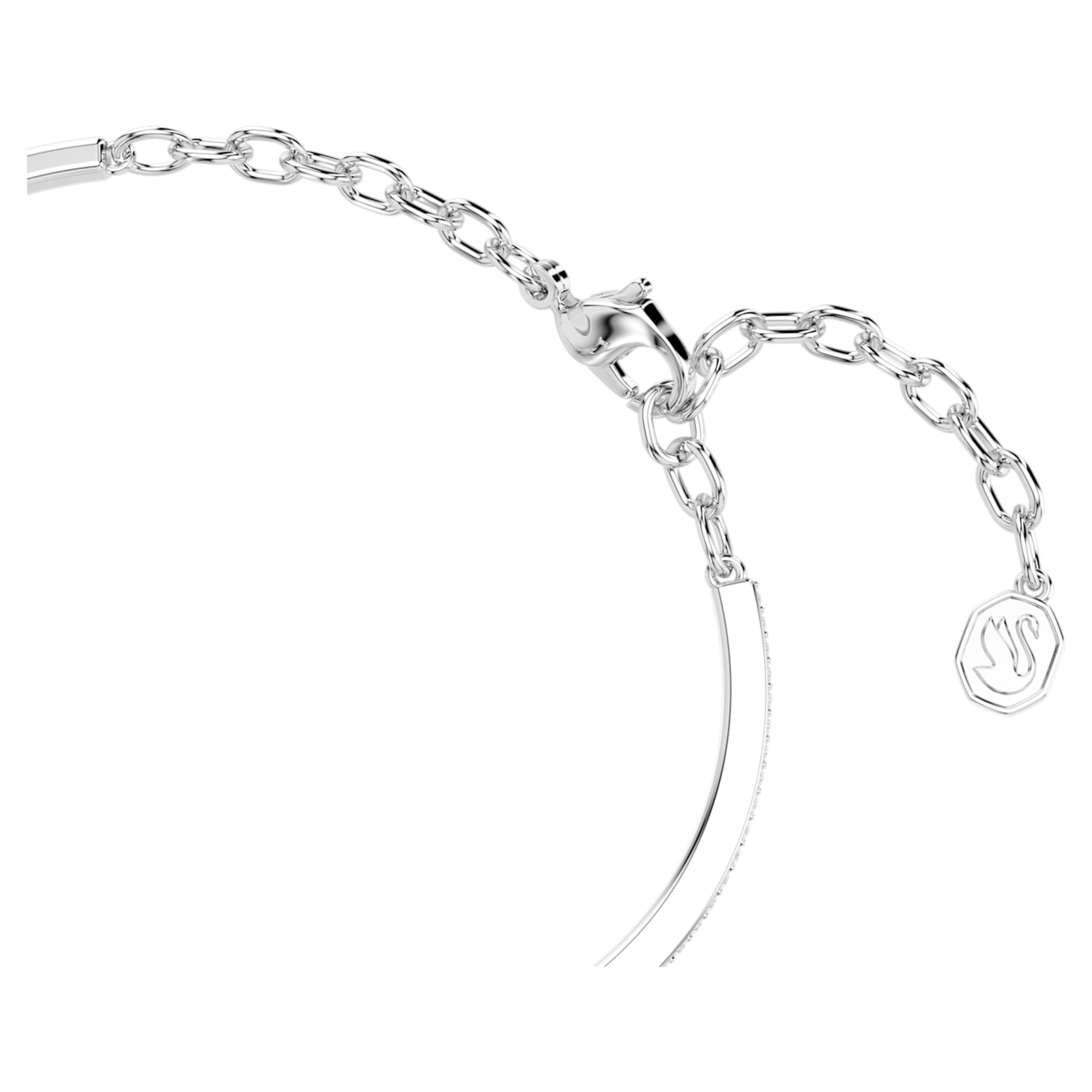 Swarovski Symbolica bracelet Pavé, Horse shoe, White, Rhodium plated