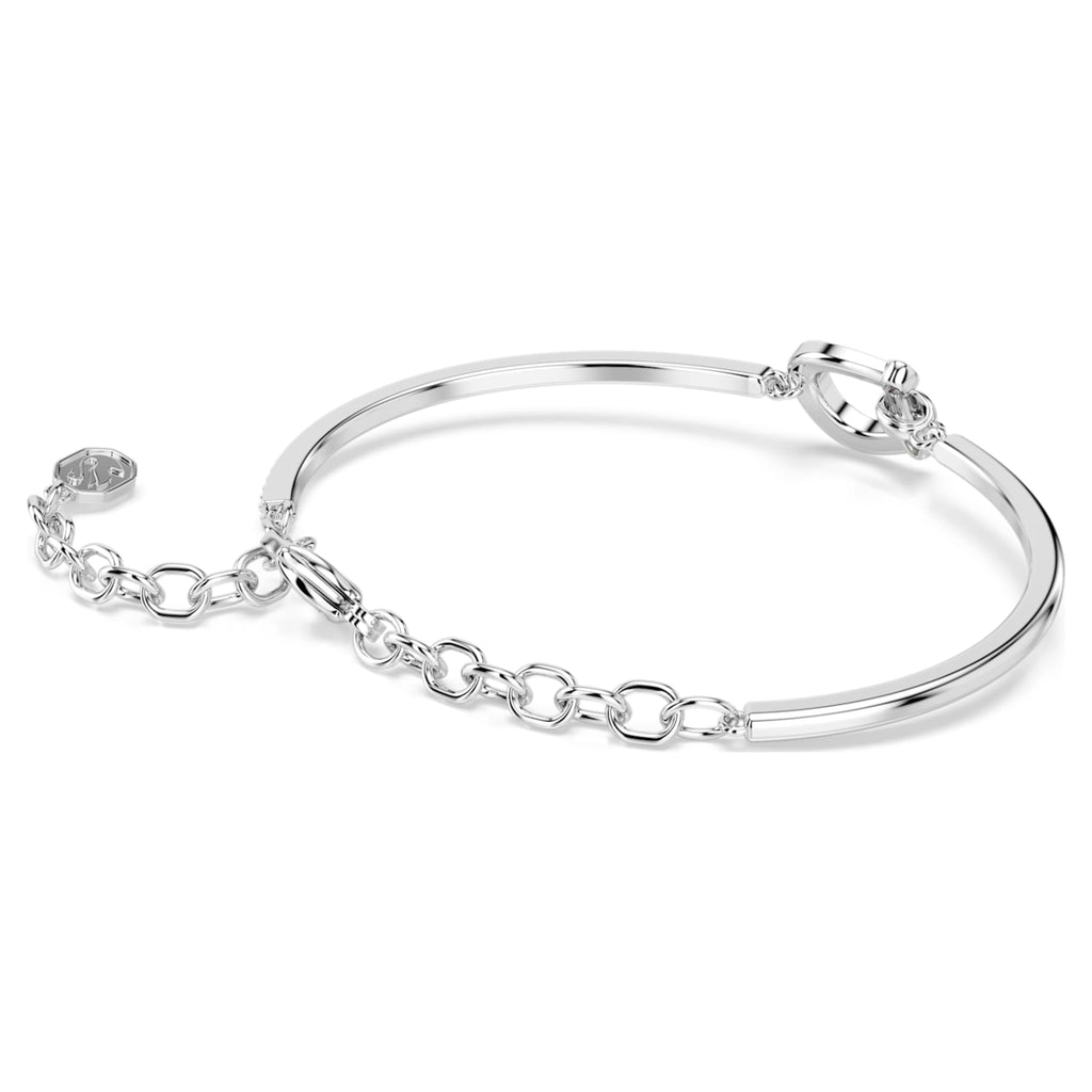 Swarovski Symbolica bracelet Pavé, Horse shoe, White, Rhodium plated