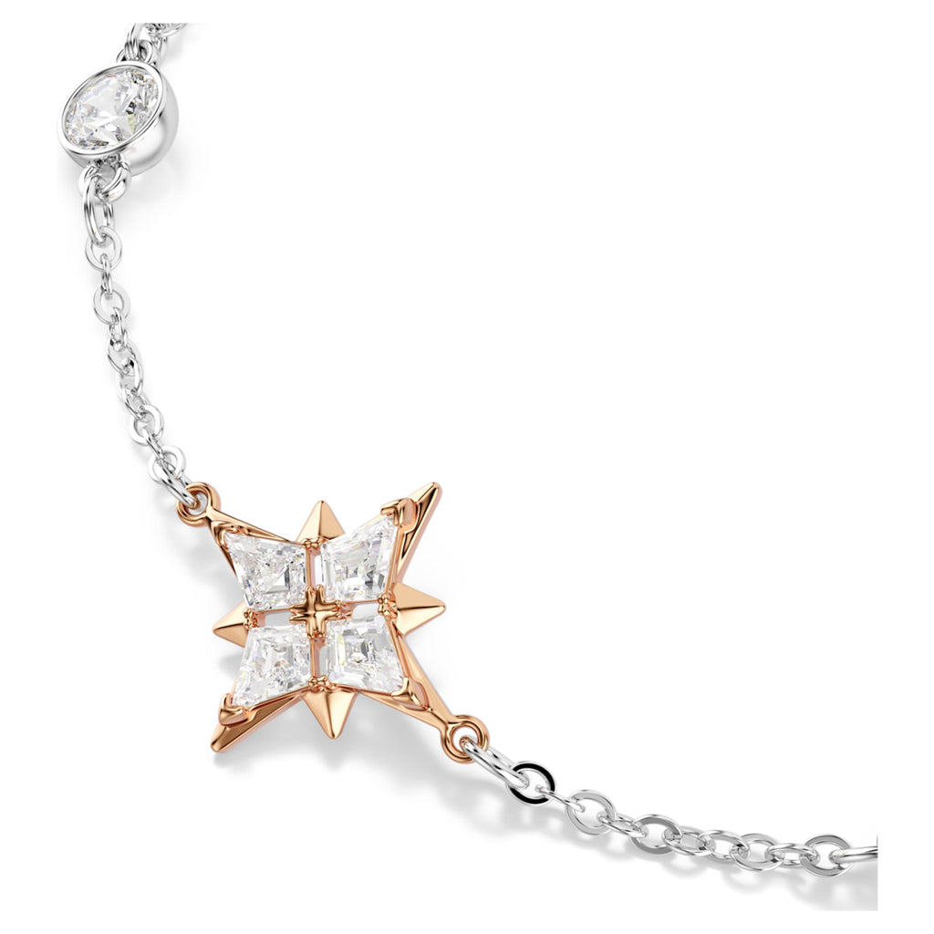 Swarovski Symbolica bracelet Round cut, Moon, White, Mixed Plating