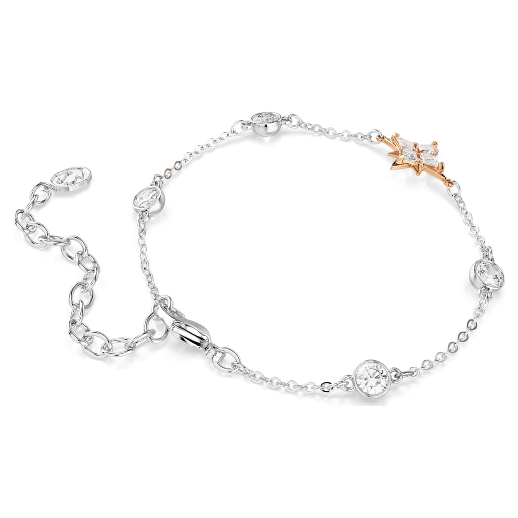 Swarovski Symbolica bracelet Round cut, Moon, White, Mixed Plating