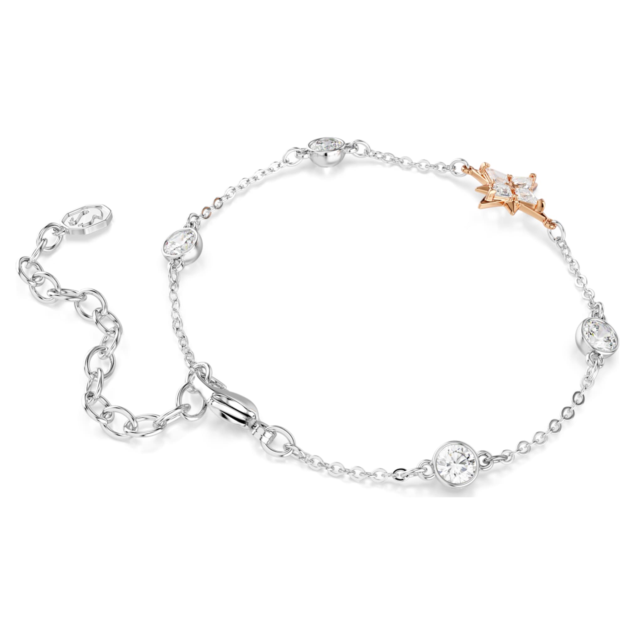Swarovski Symbolica bracelet Round cut, Moon, White, Mixed Plating