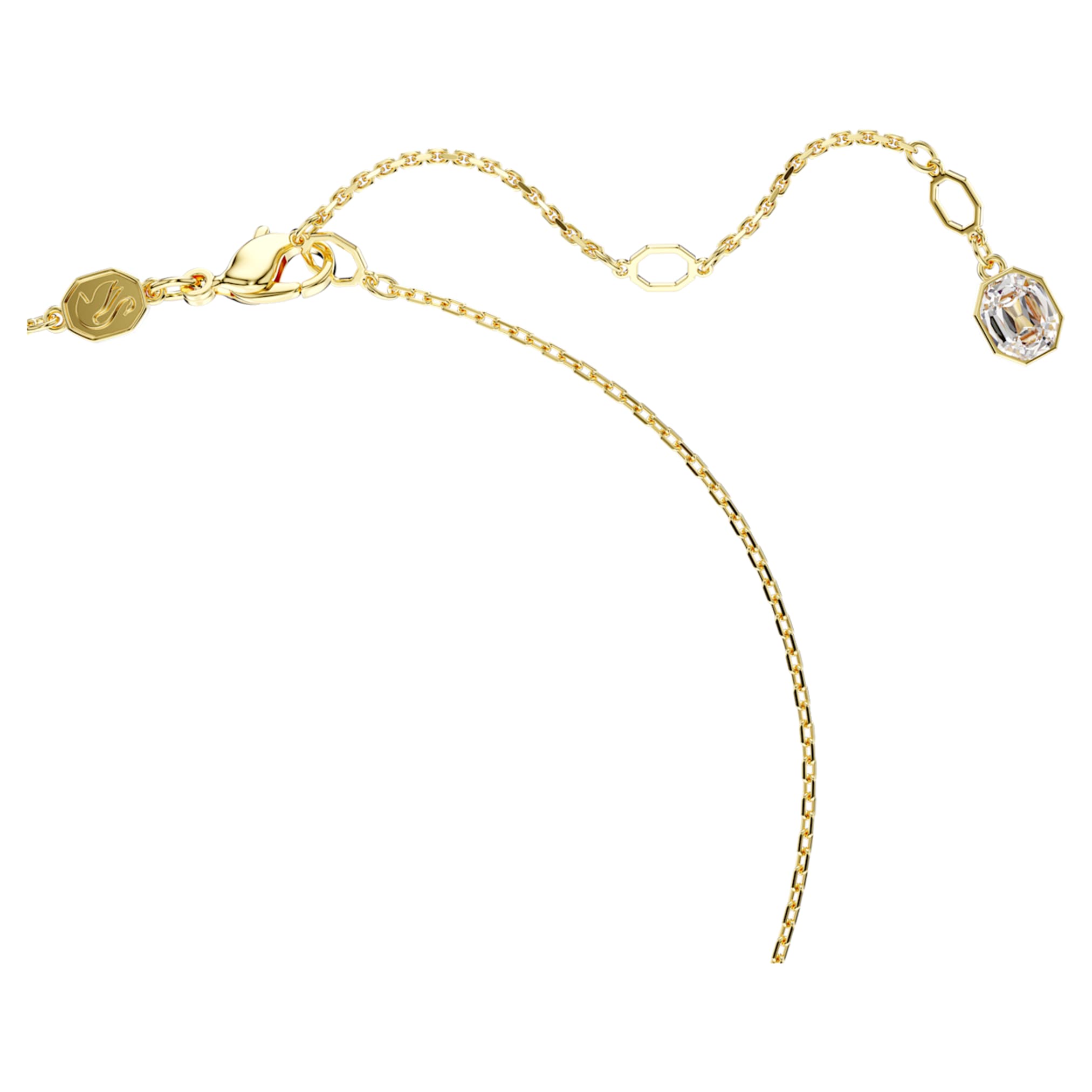 Swarovski Symbolica pendant Evil eye, Blue, 18K gold finish