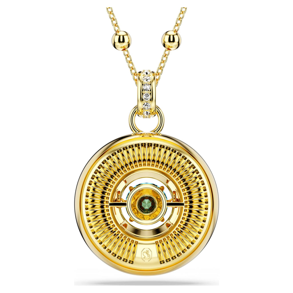 Swarovski Symbolica pendant Evil eye, Medium, Multicolored, 18K gold finish